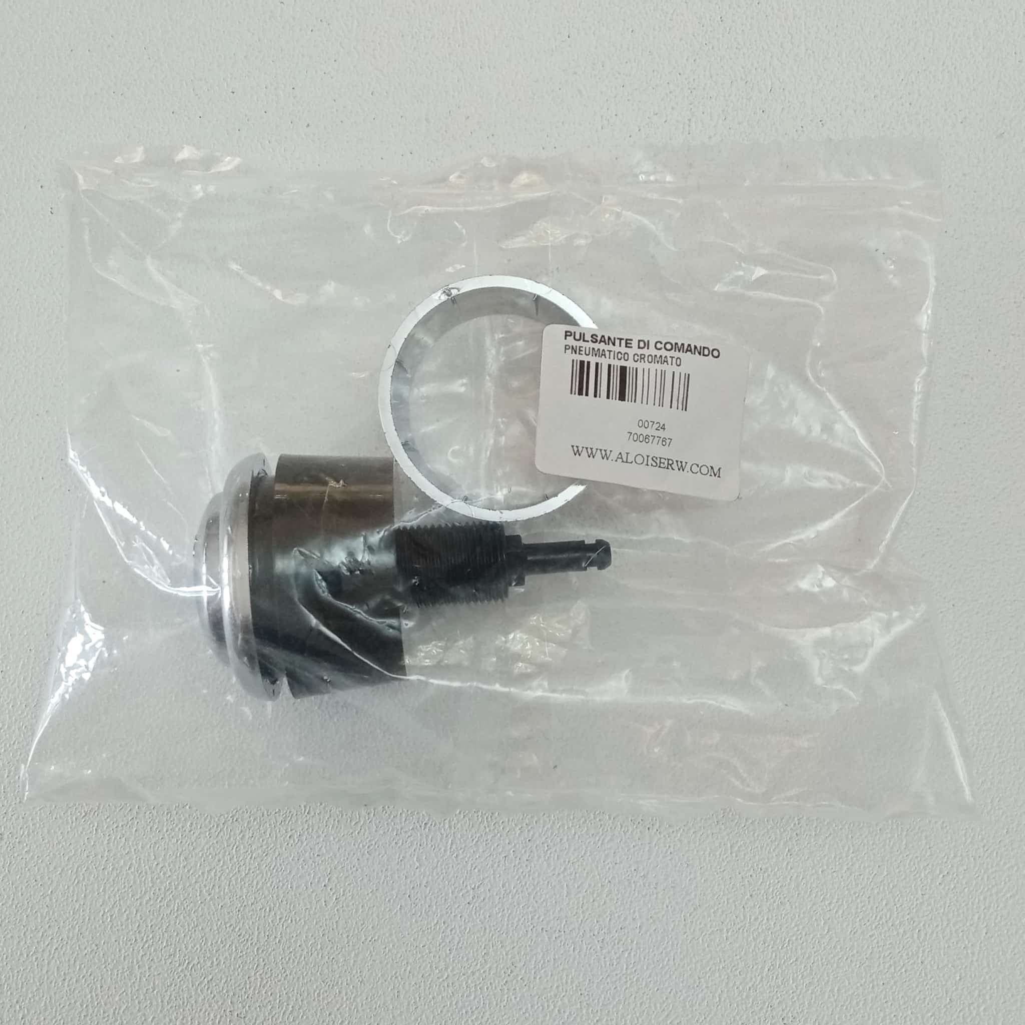 Pulsante di scarico cromato pneumatico per batteria di scarico Tremolada - 6