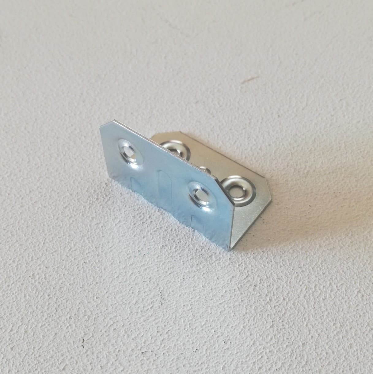 Piastrina piegata 25x25x40mm in acciaio zincato - 20pz - 3