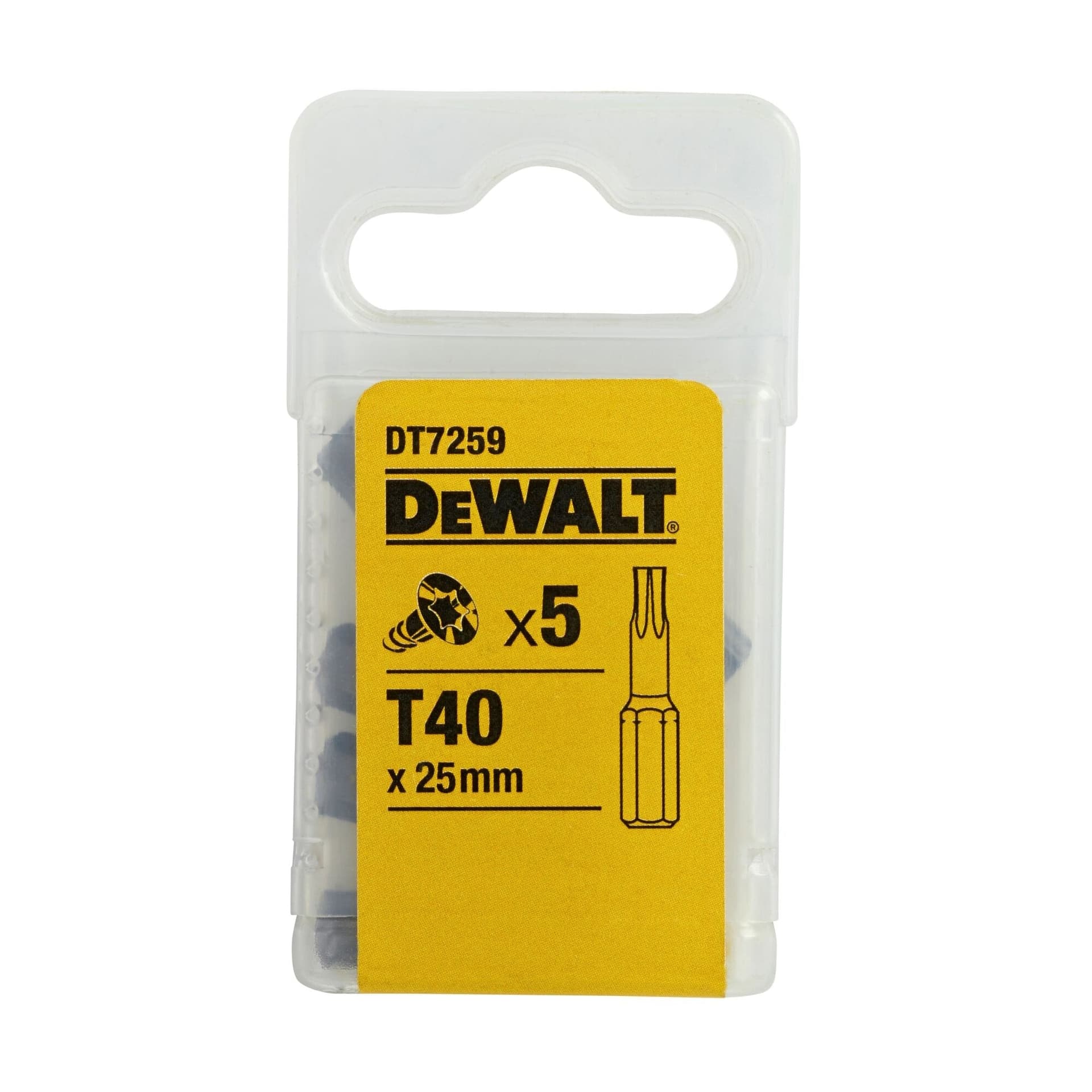 DeWalt inserto torx T 40 set da 5pz - 3