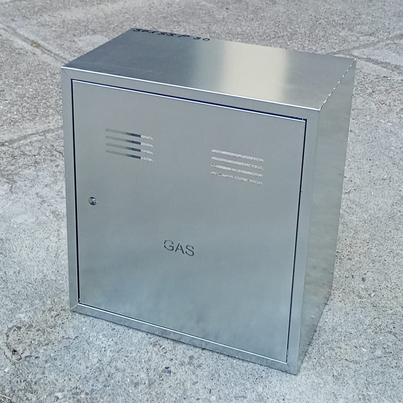 Cassetta gas H 55 x L 50 x P 30cm cassonetto contenitore zincato per contatore