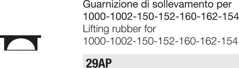 Kit per batteria di scarico Tremolada - guarnizione a soffietto - 5