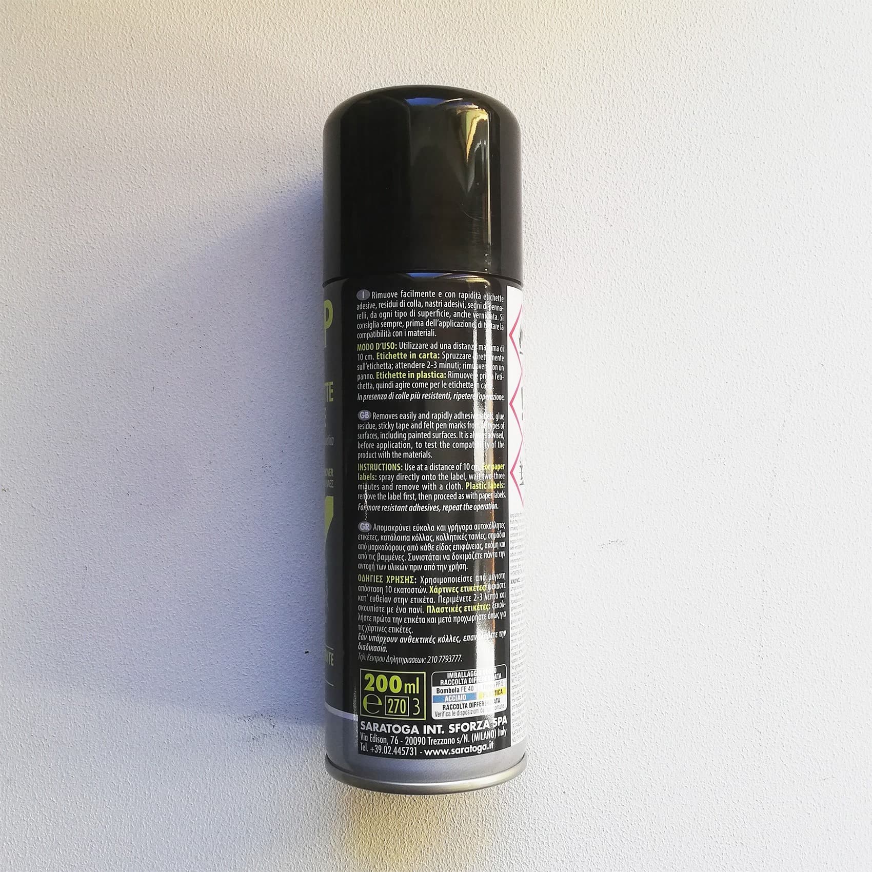 Saratoga Svap spray 200ml rimuovi etichette e colle - 2