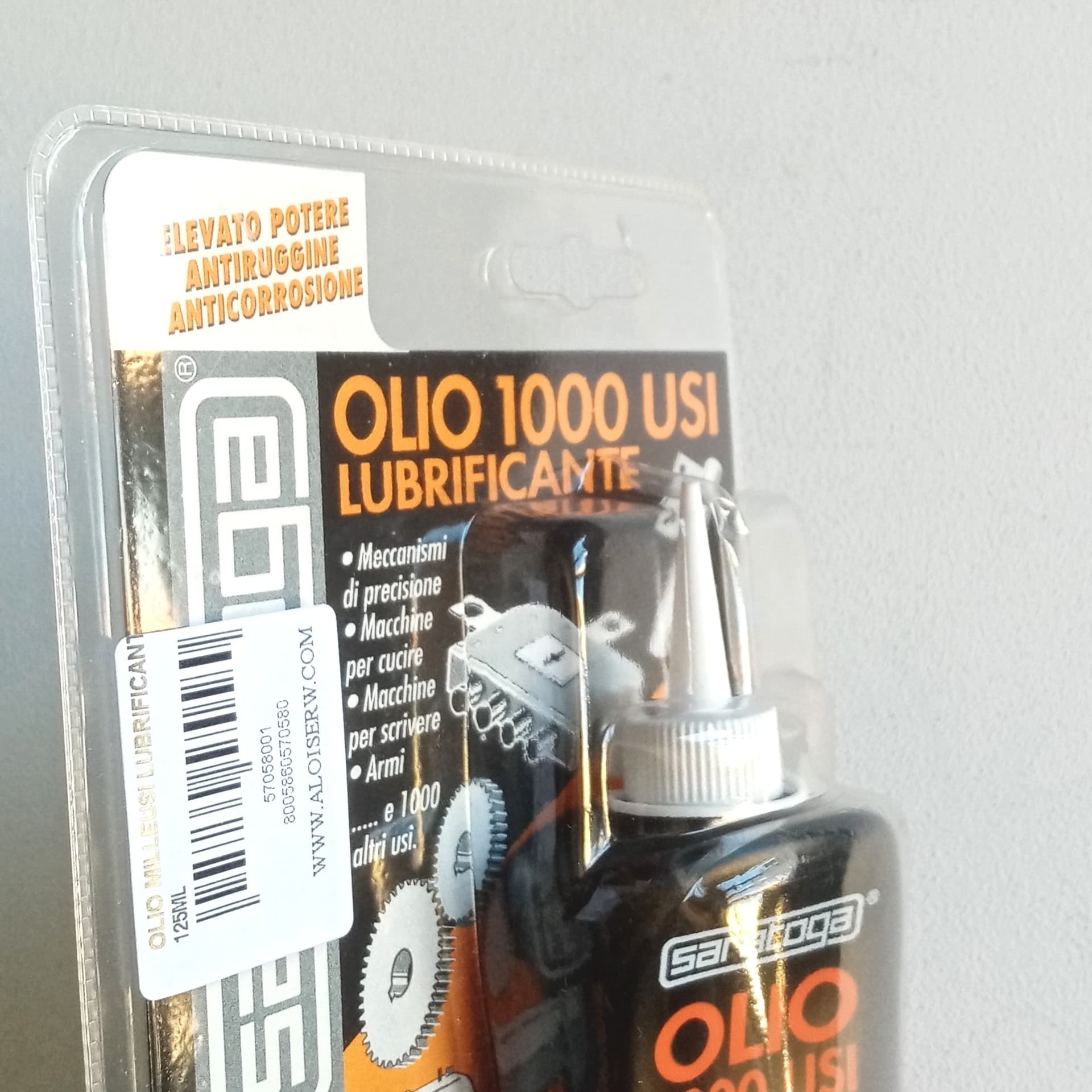 Saratoga 125ml olio milleusi lubrificante in blister - 2