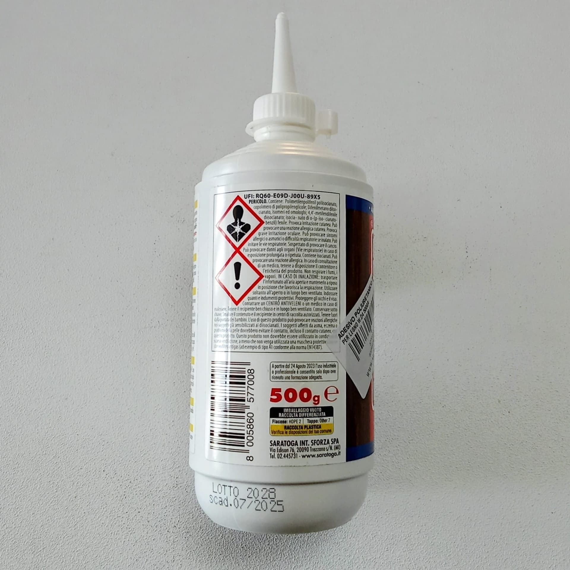 Saratoga colla adesivo poliuretanico PU 500gr W.D4  per esterni - 3