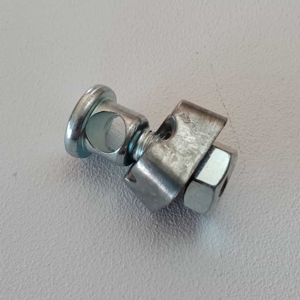 Dispersore a croce paletto da 1,0mt per messa a terra zincato + morsetto - 7