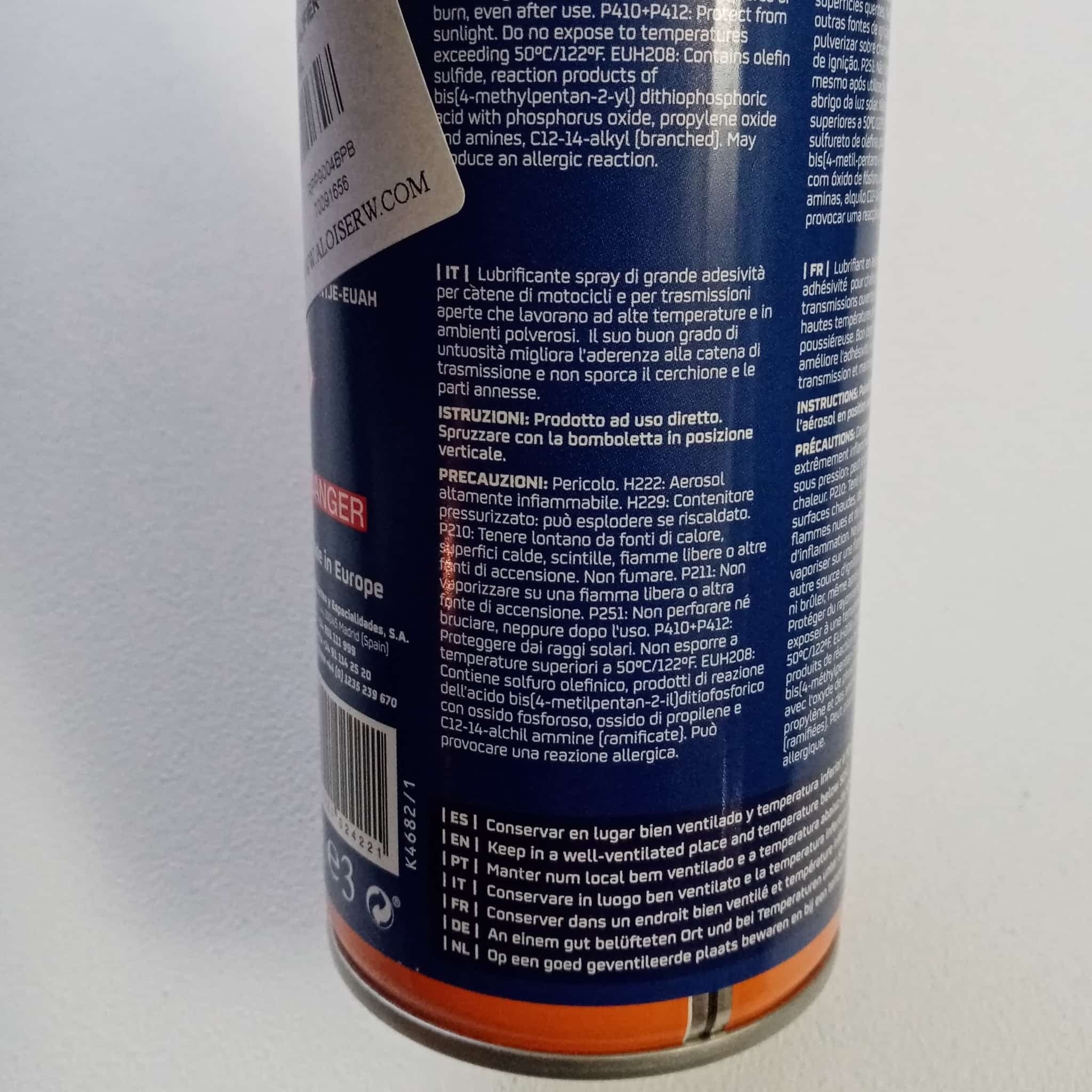 Repsol Qualifier 400ml / 257gr grasso lubrificante ad alta adesività per catene motocicli - 3