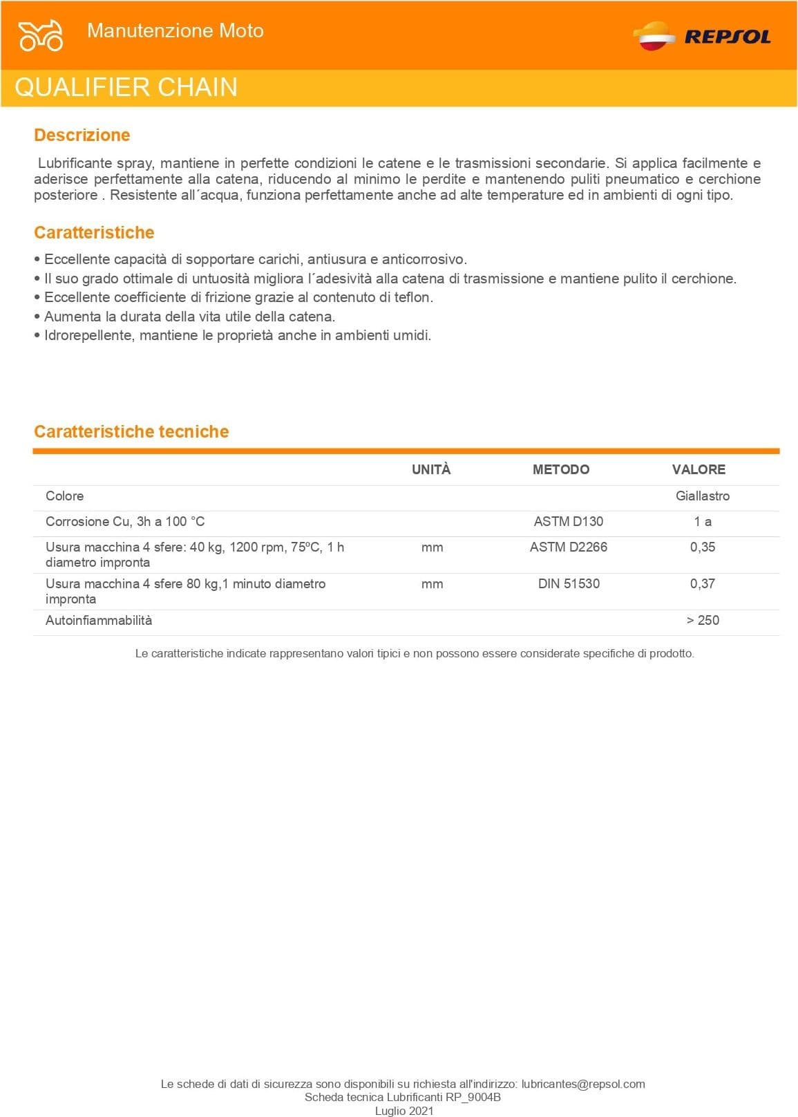 Repsol Qualifier 400ml / 257gr grasso lubrificante ad alta adesività per catene motocicli - 5