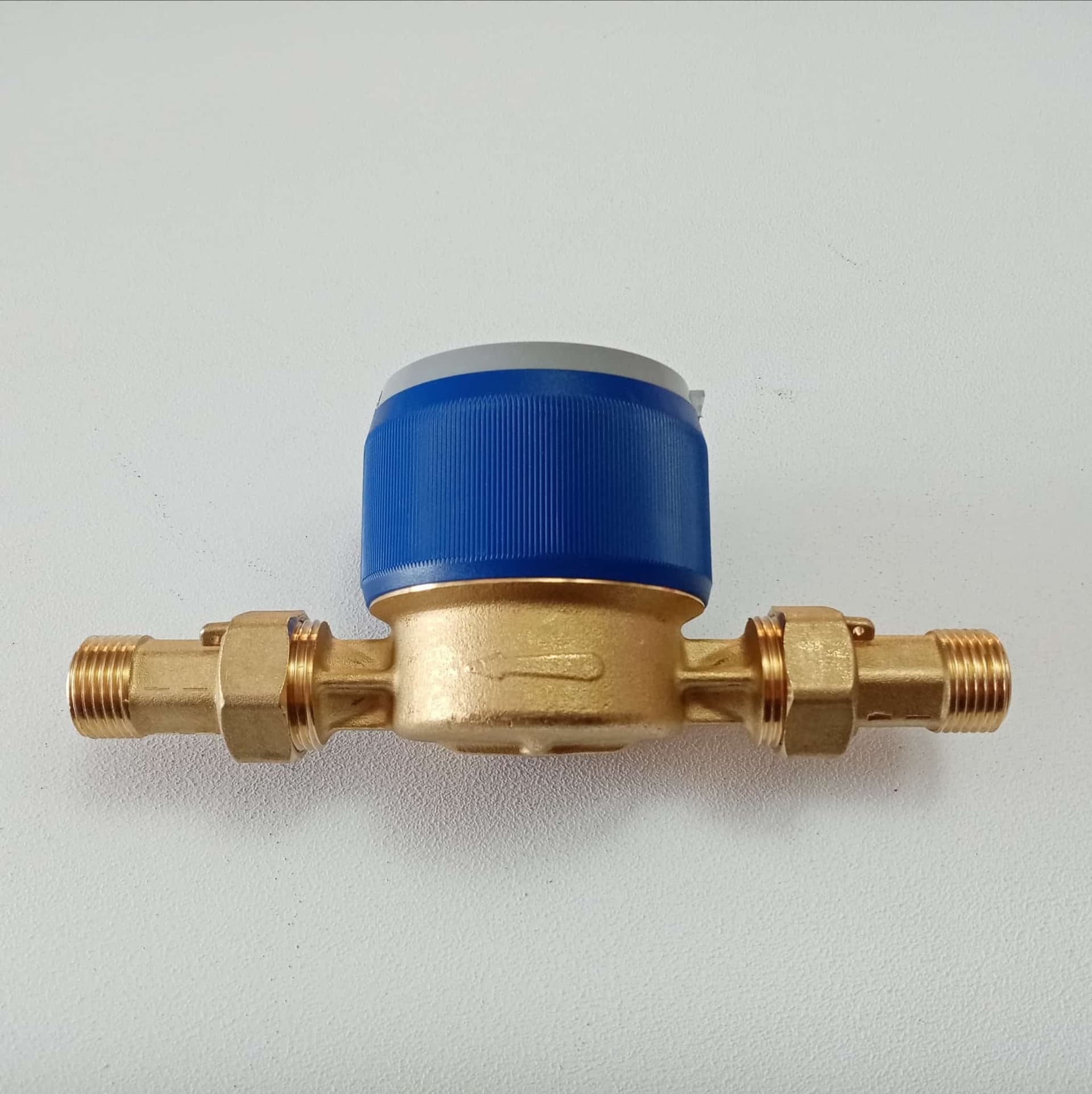 Contatore d'acqua da 1/2" con raccordi - omologato - 7