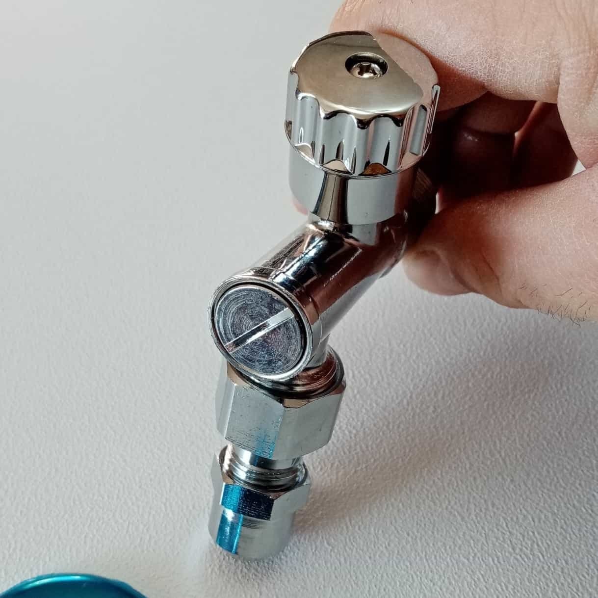 Rubinetto a vitone da 1/2" sotto lavabo bidet lavello con filtro e snodo - 4