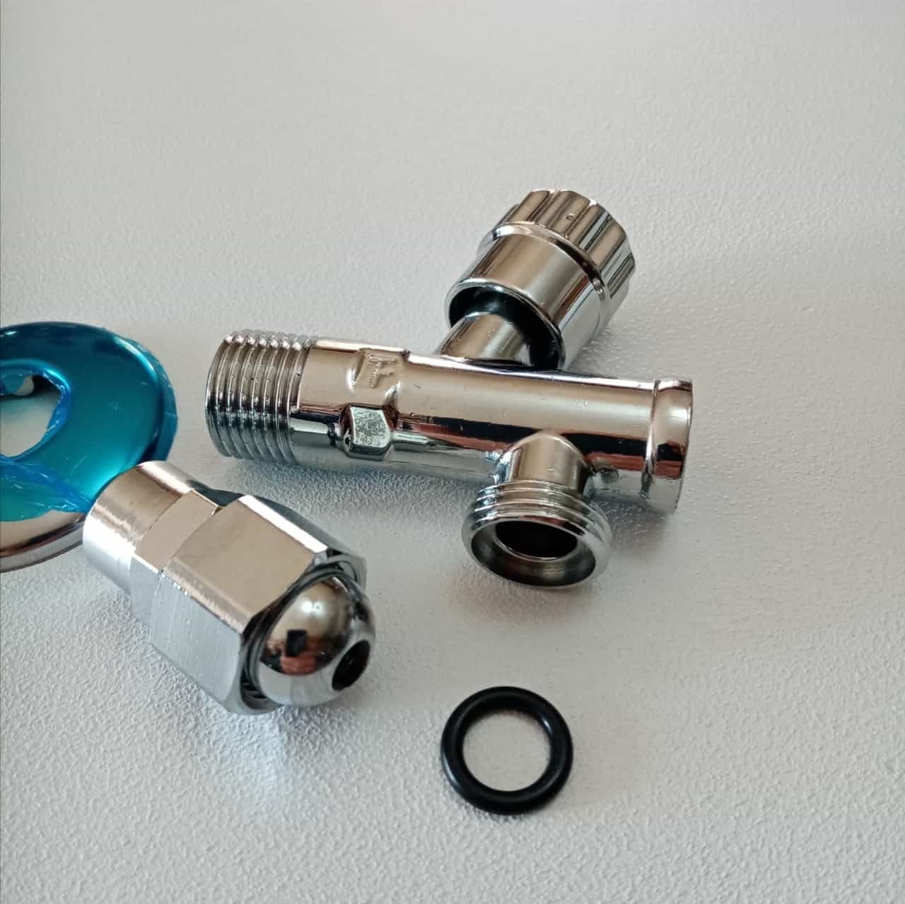 Rubinetto a vitone da 1/2" sotto lavabo bidet lavello con filtro e snodo - 6