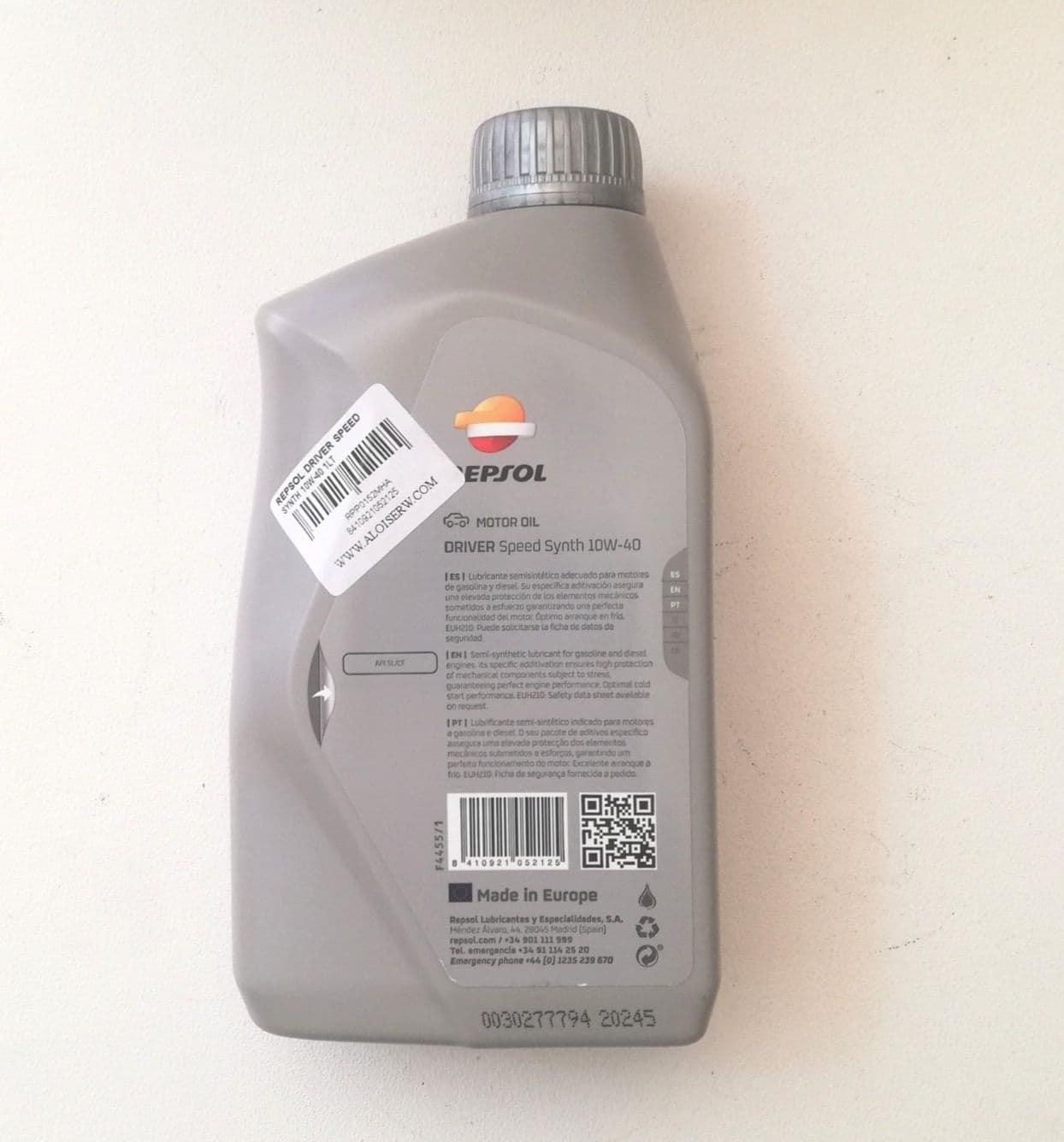 Repsol DRIVER SPEED SYNTH 10W-40 1lt olio motore per benzina e diesel - 2