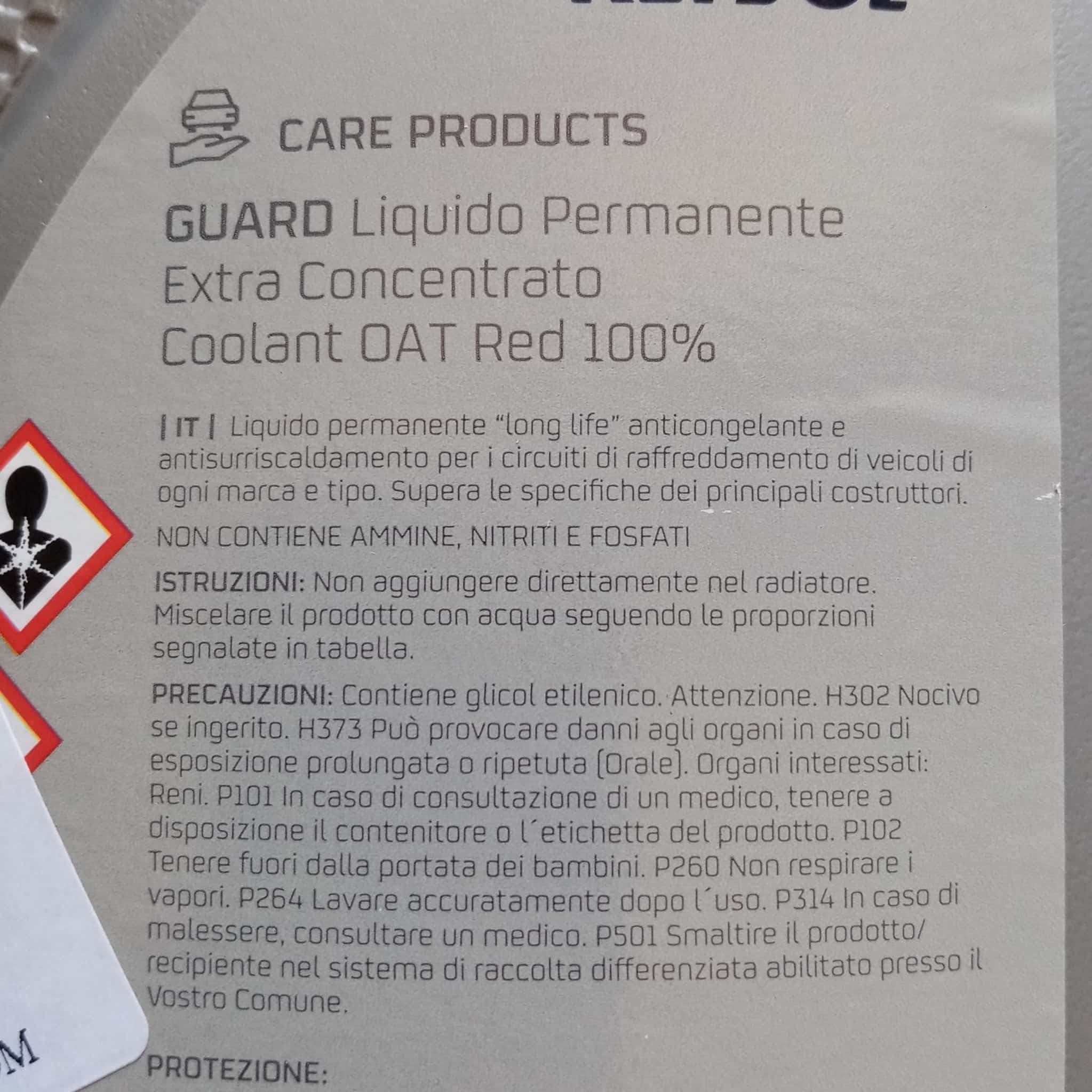 Repsol 1kg liquido antigelo rosso extra refrigerante permanente concentrato - 3