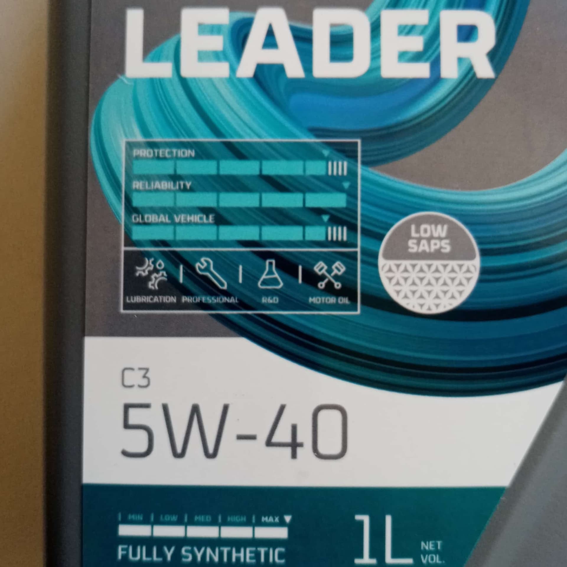 Repsol Leader 5W40 1lt olio lubrificante sintetico C3 per motori diesel e benzina - 3