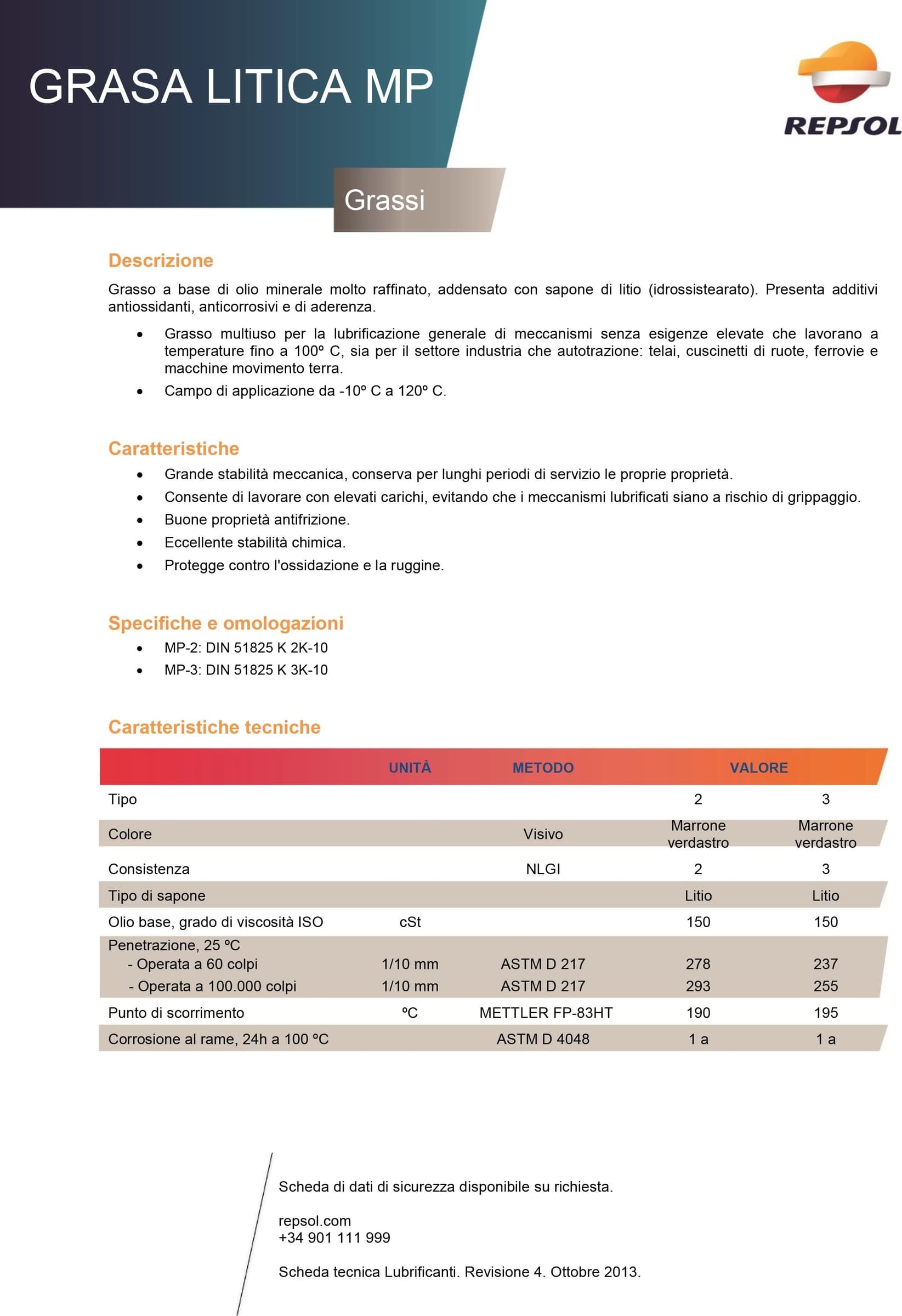 Repsol 2kg grasso mp multiuso base litio - 4