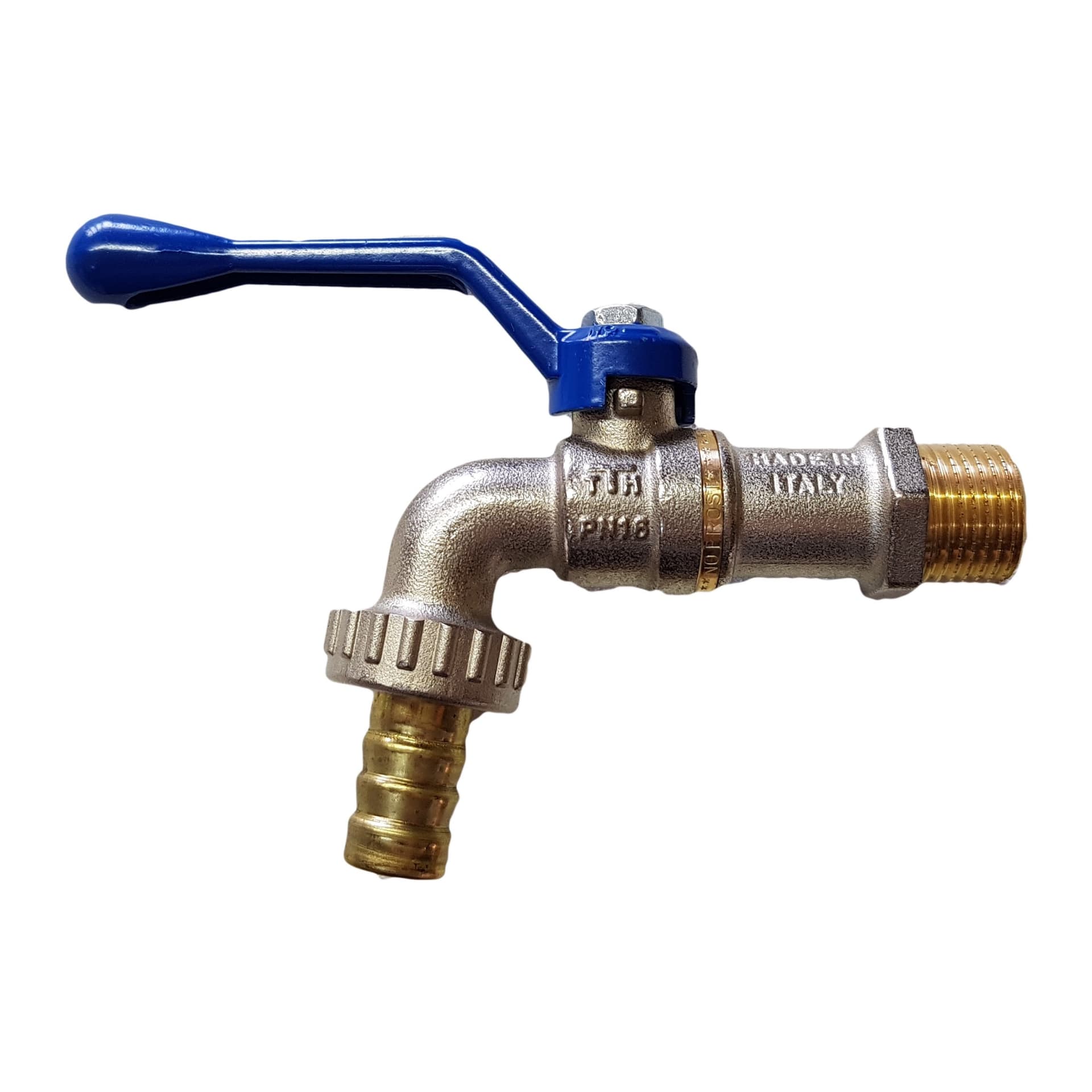 Eolo no frost rubinetto sfera giardino 1/2 leva blu con portagomma - 3