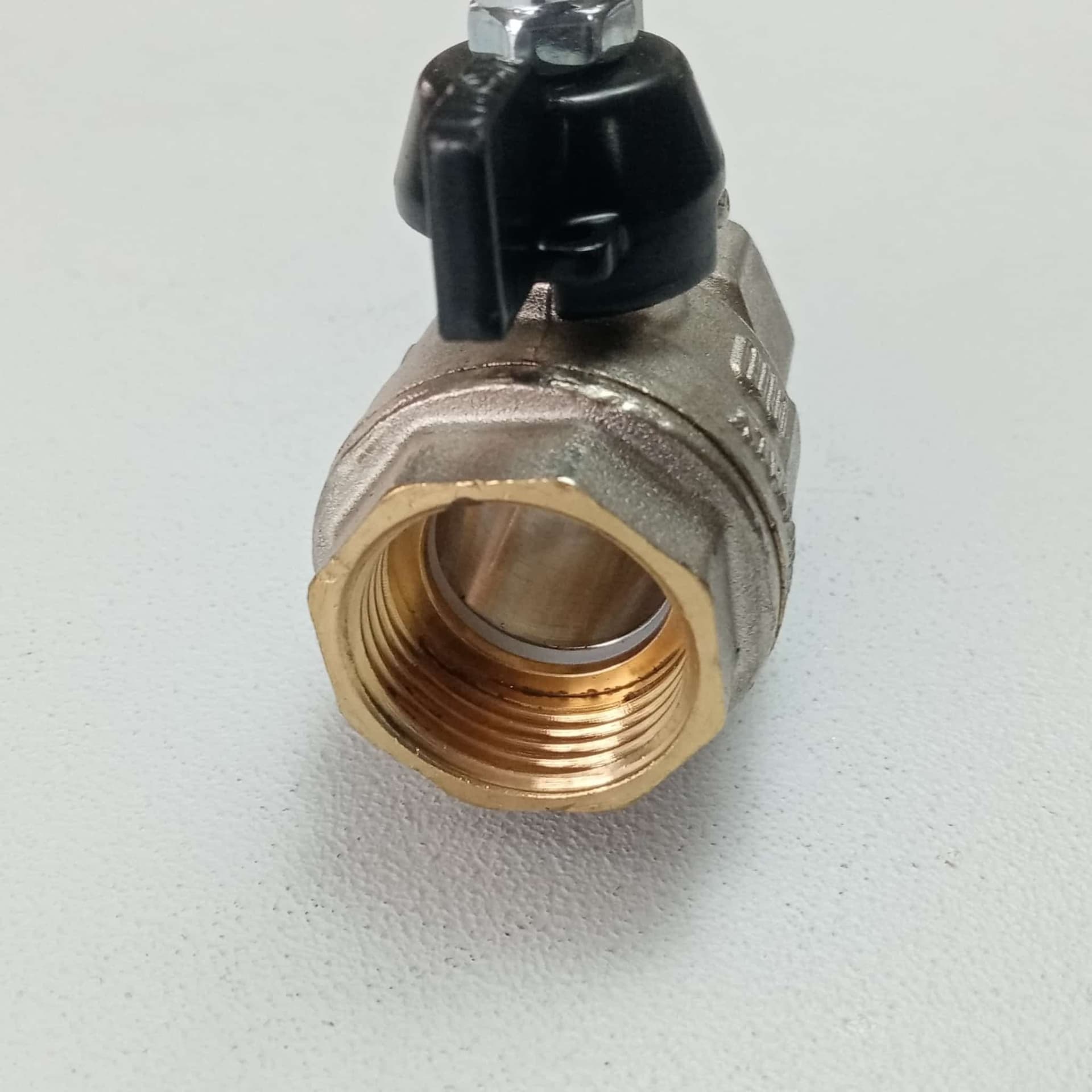 Enolgas valvola sfera saracinesca 3/4" FF leva corta nera - 3
