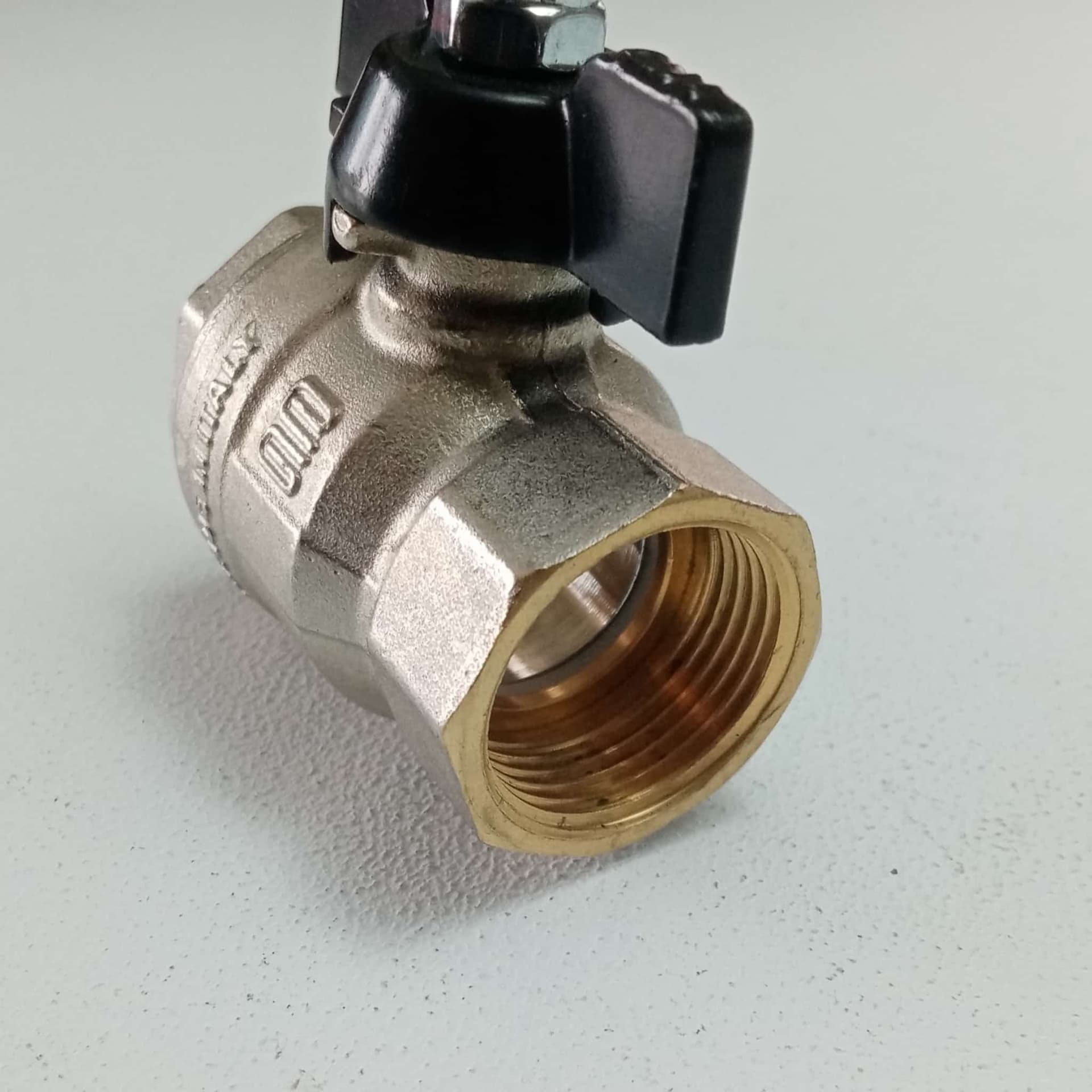 Enolgas valvola sfera saracinesca 3/4" FF leva corta nera - 4