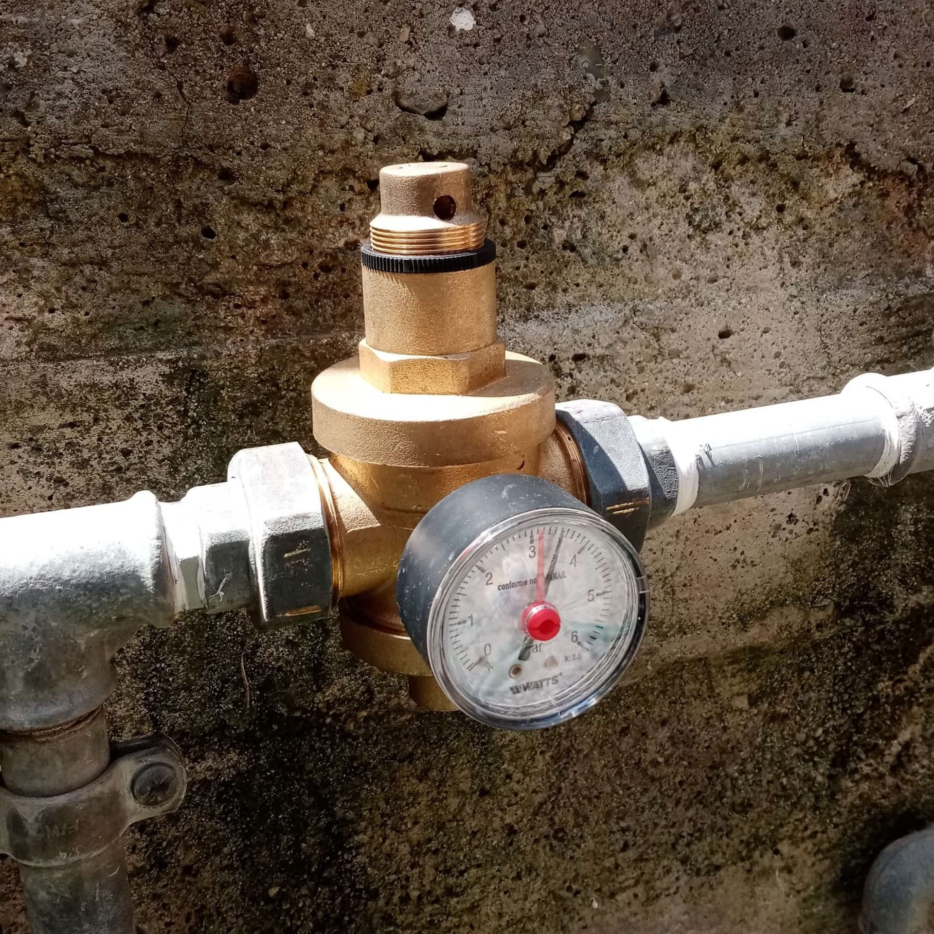 Malgorani 3/4" PN 25 riduttore di pressione per acqua e aria - con bocchettoni - 4