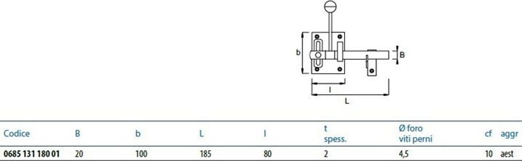 Chiusura a leva per cancelli - 3