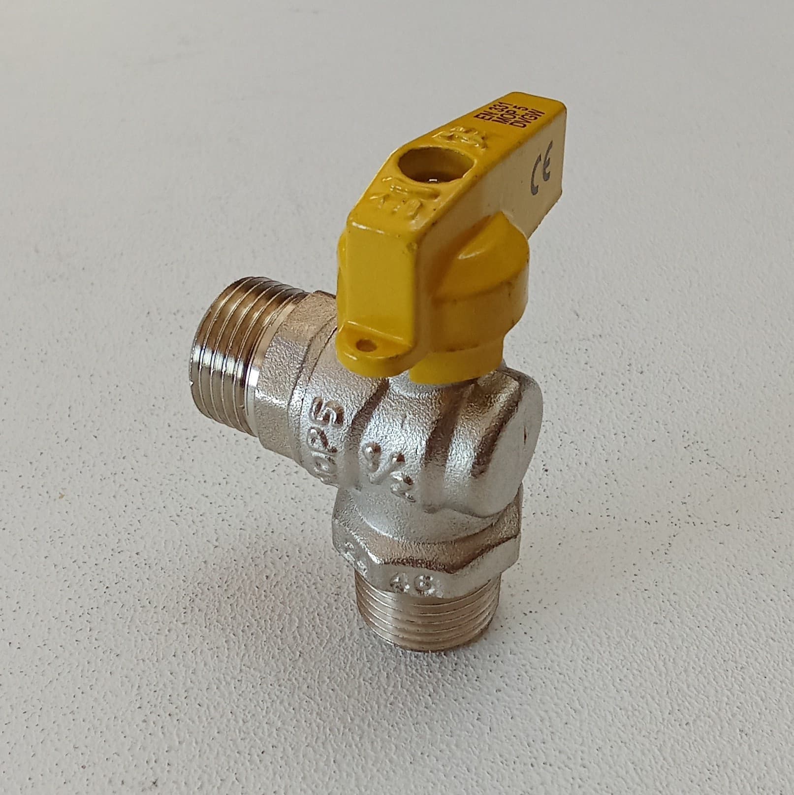Valvola sfera rubinetto gas MM leva corta da 1/2" in Valvole a sfera Aloiserw.com - Altomonte, commercioVirtuoso.it