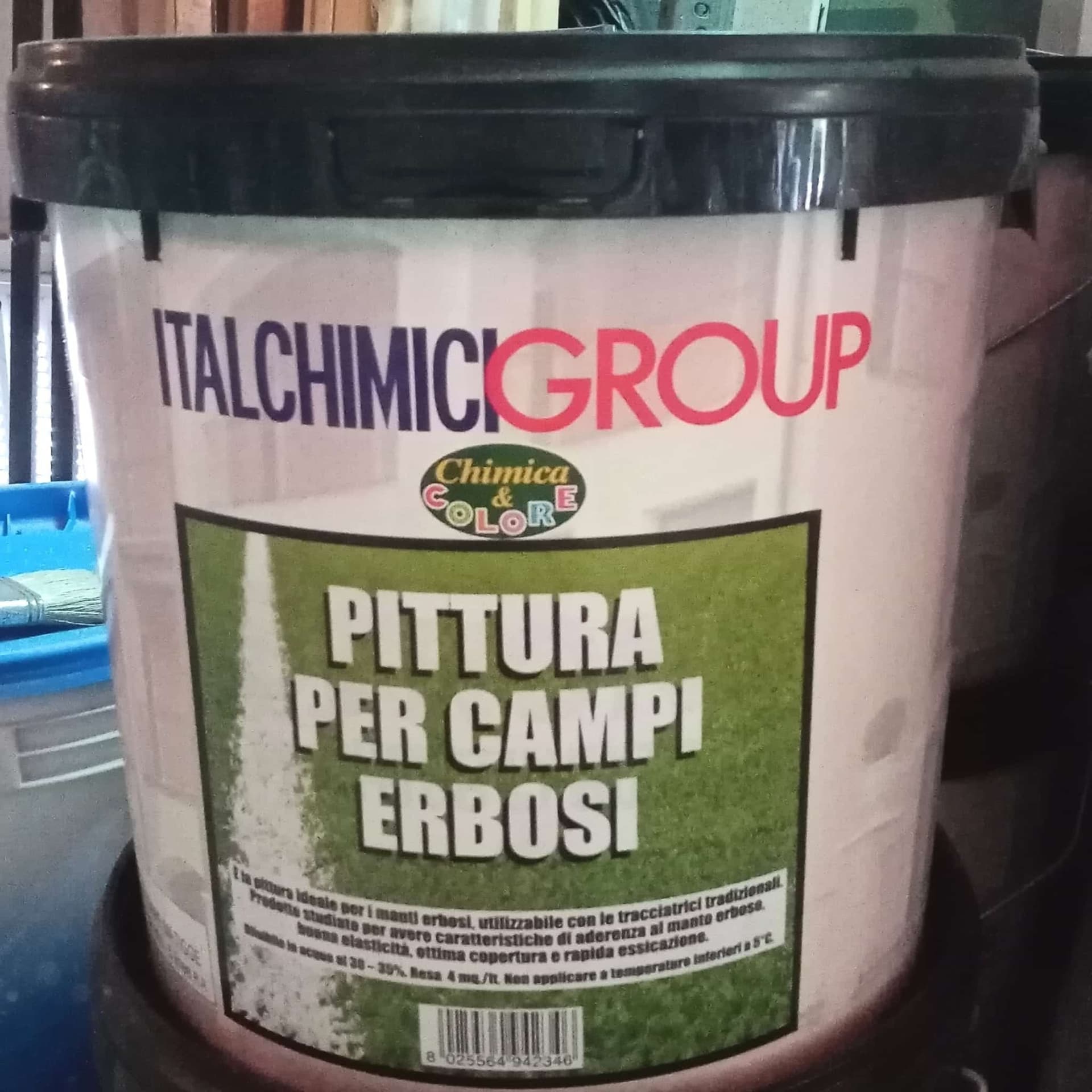Italchimici 14lt pittura ecologica traccialinee per campi erbosi - 2
