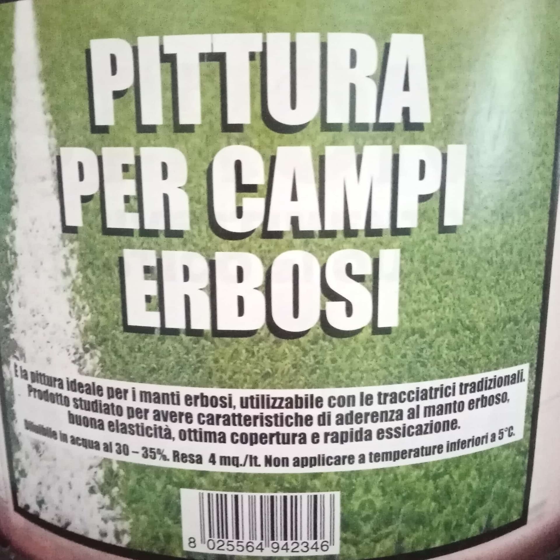 Italchimici 14lt pittura ecologica traccialinee per campi erbosi - 3