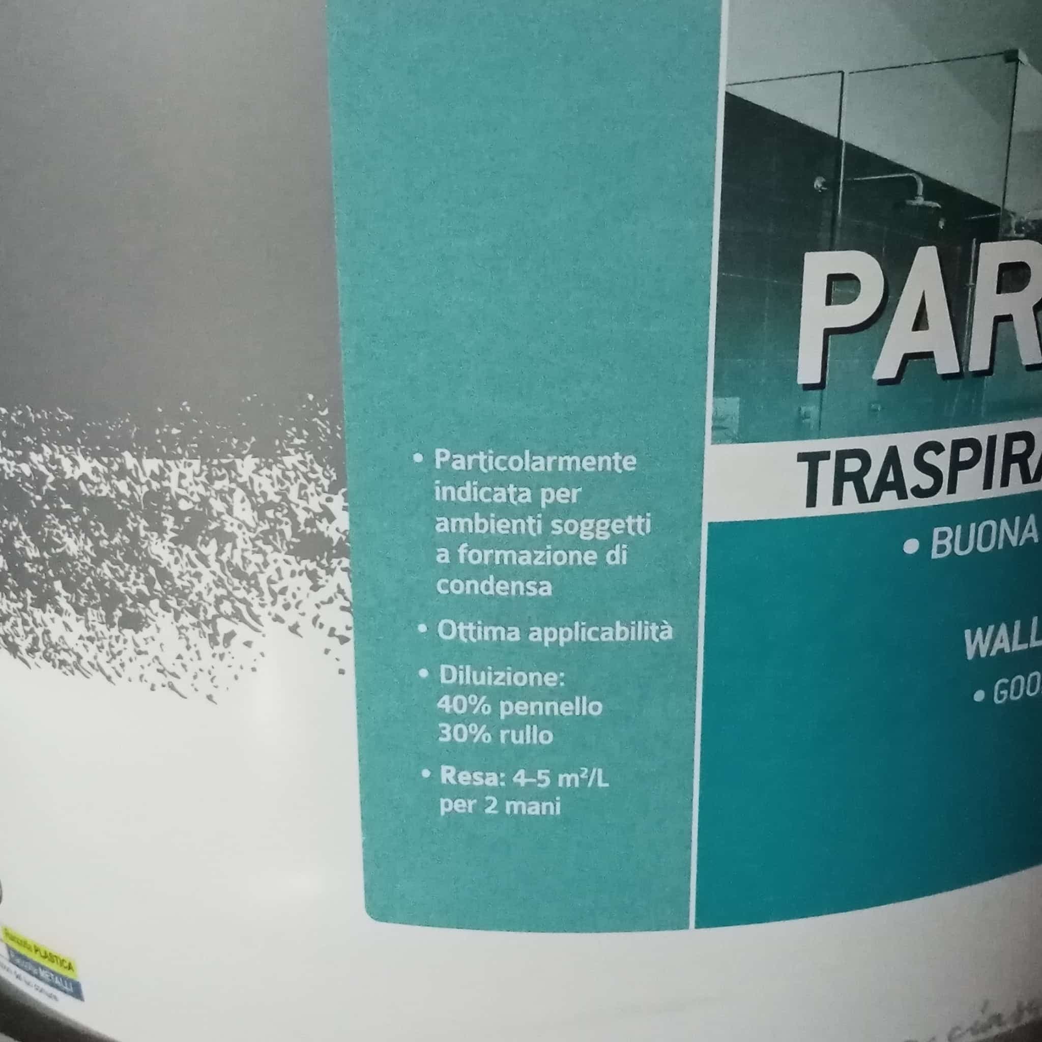 Tixe Pareti Vive 4lt pittura bianca opaca anticondensa alto spessore con antimuffa lavabile per interni - 3