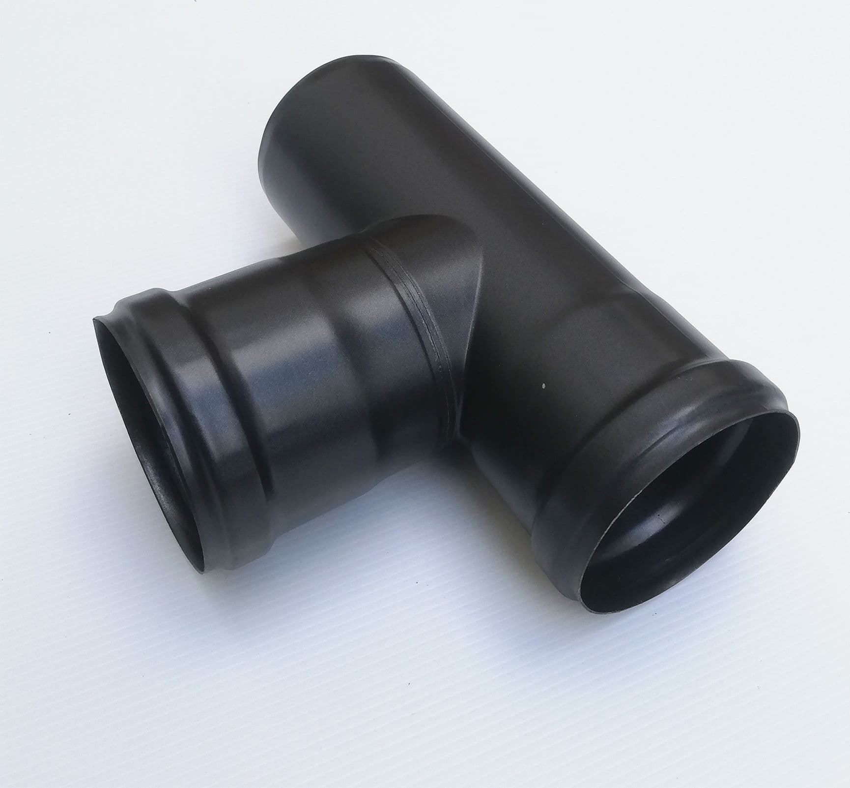 Raccordo a T 90° braga MF codino F nero pellet da 100mm - 3