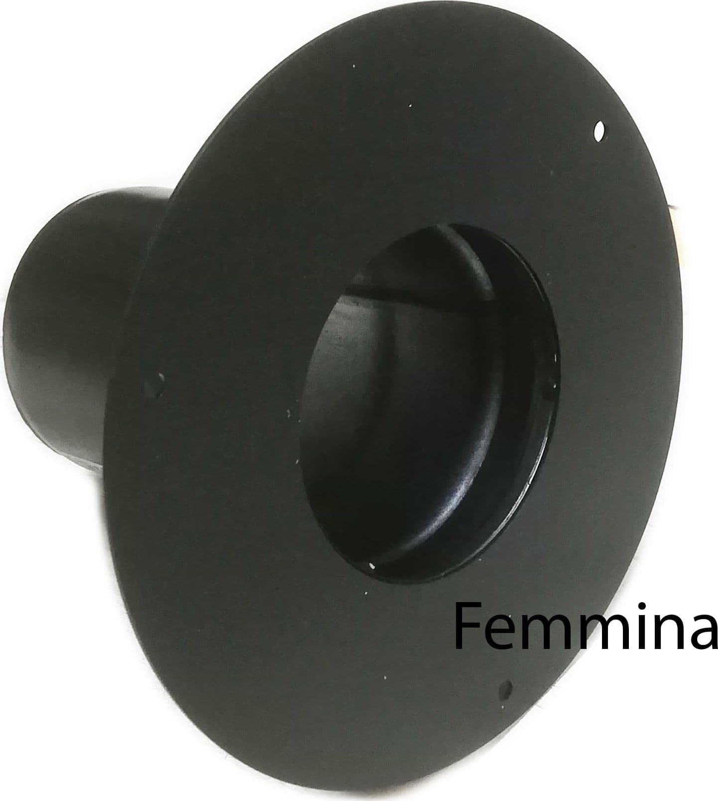 Rosone unico nero pellet da 100mm - 4