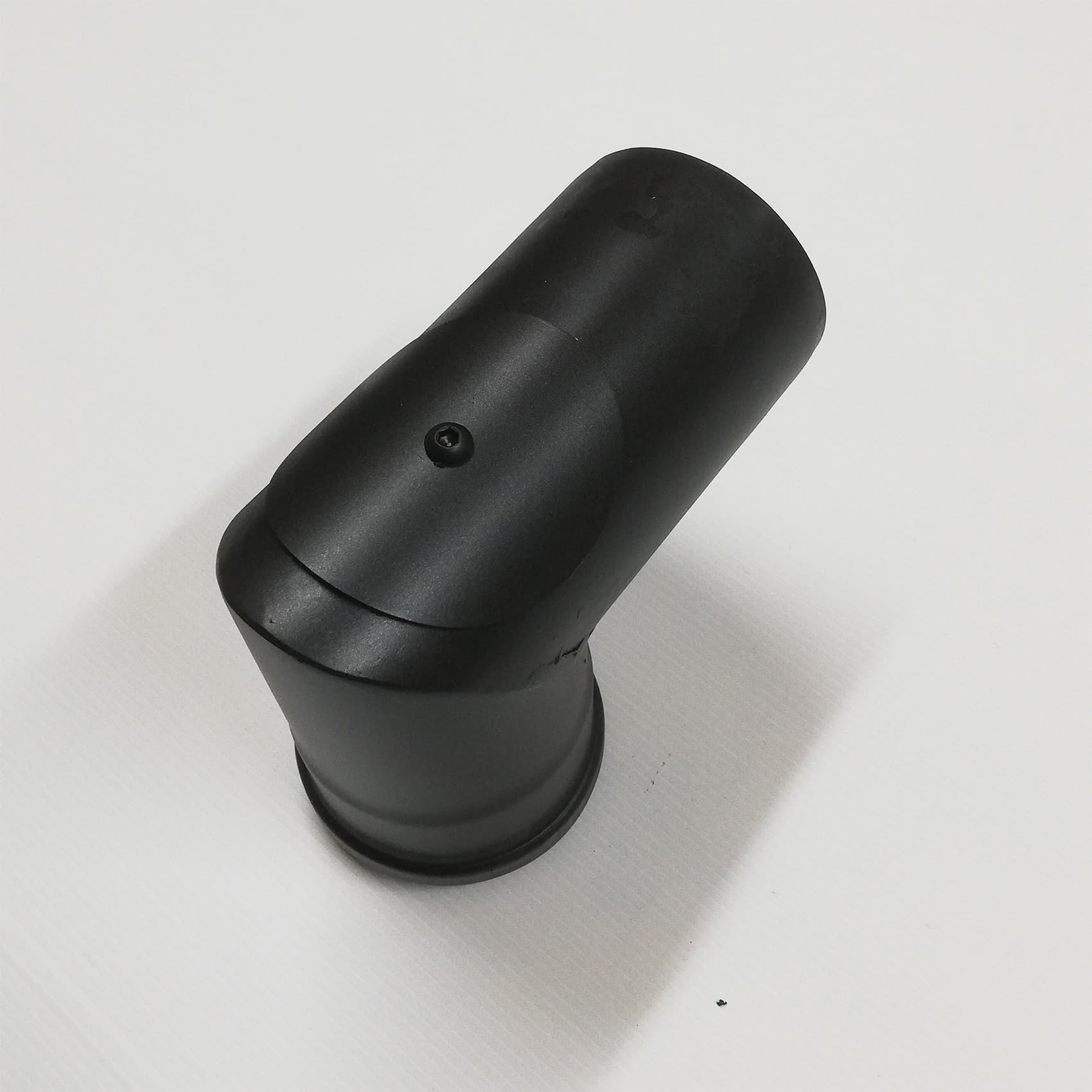 Curva gomito con ispezione 90° nero pellet da 80mm - 4