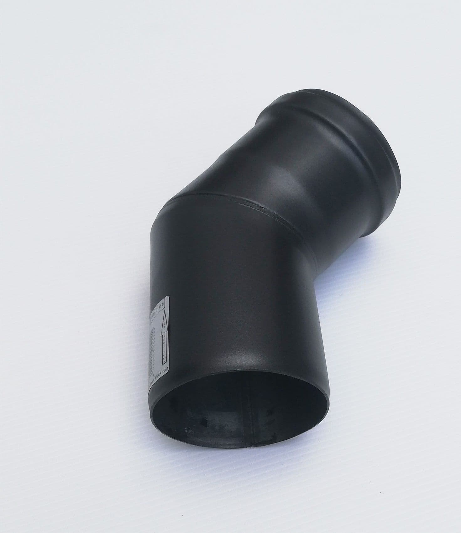 Curva gomito nero pellet a 45° da 100mm - 2