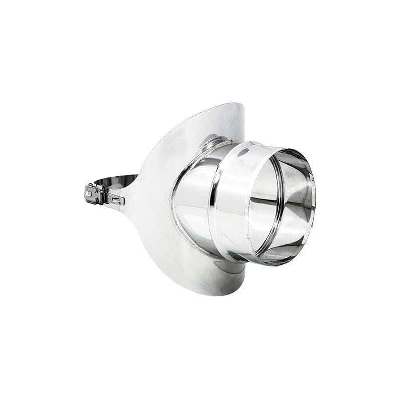 Raccordo a sella da 250mm in acciaio inox AISI 304