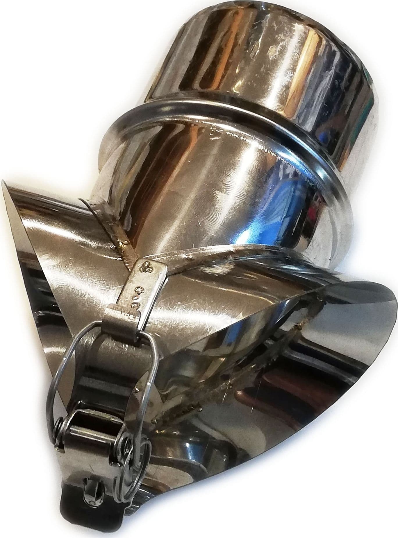 Raccordo a sella da 250mm in acciaio inox AISI 304 - 4