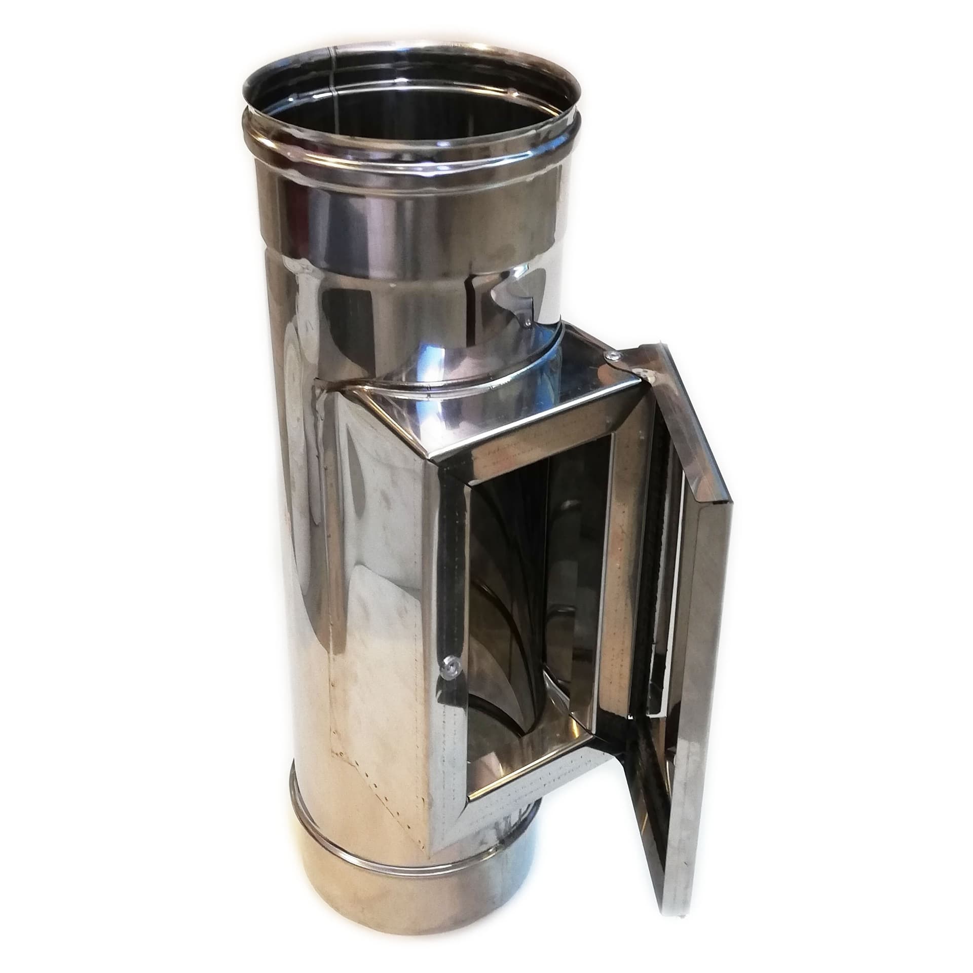 Modulo raccolta incombusti da 300mm in acciaio inox 5 decimi AISI 304 - 2