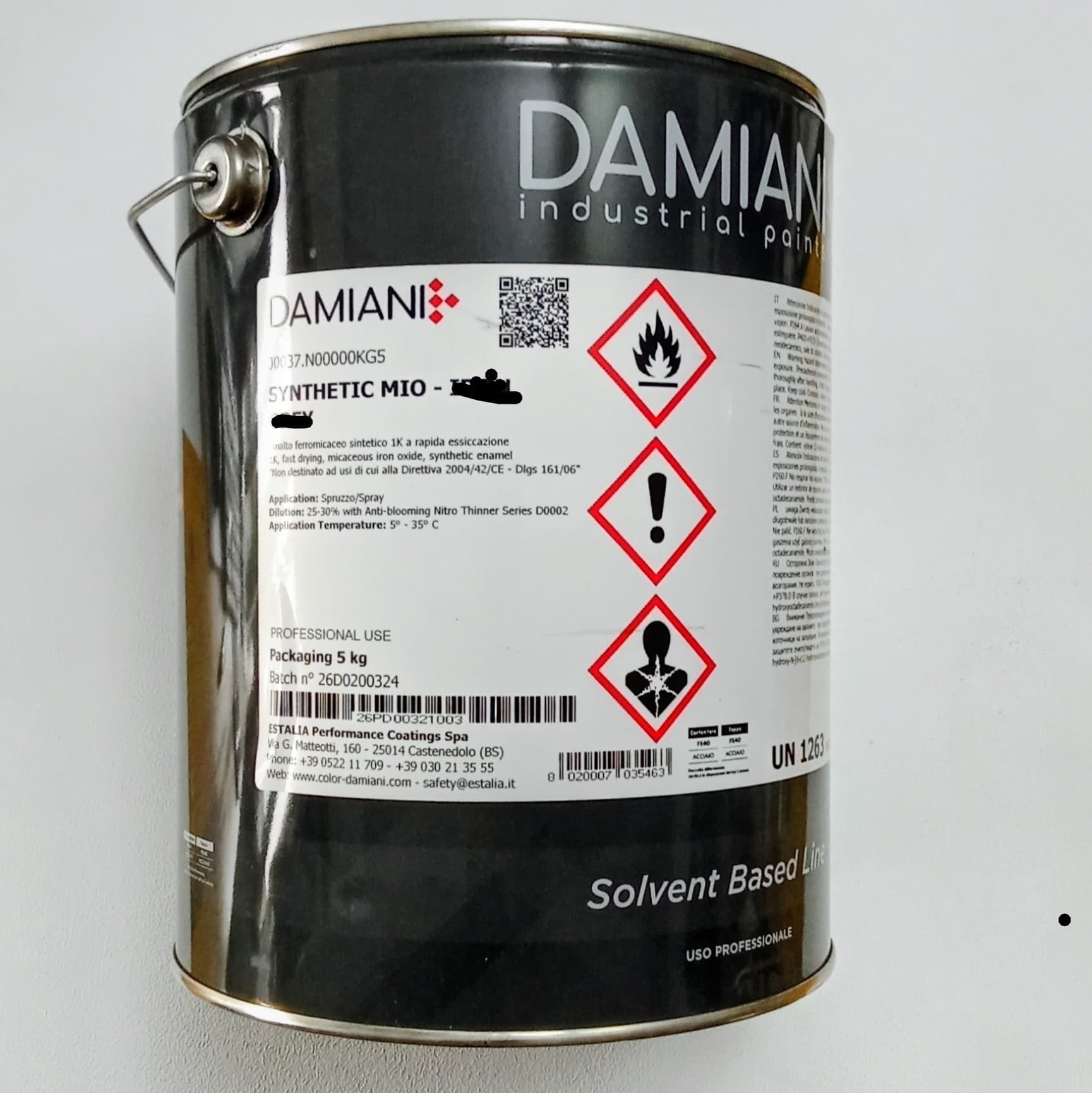Damiani 5kg netto fondo protettivo antiruggine per ferro - 2