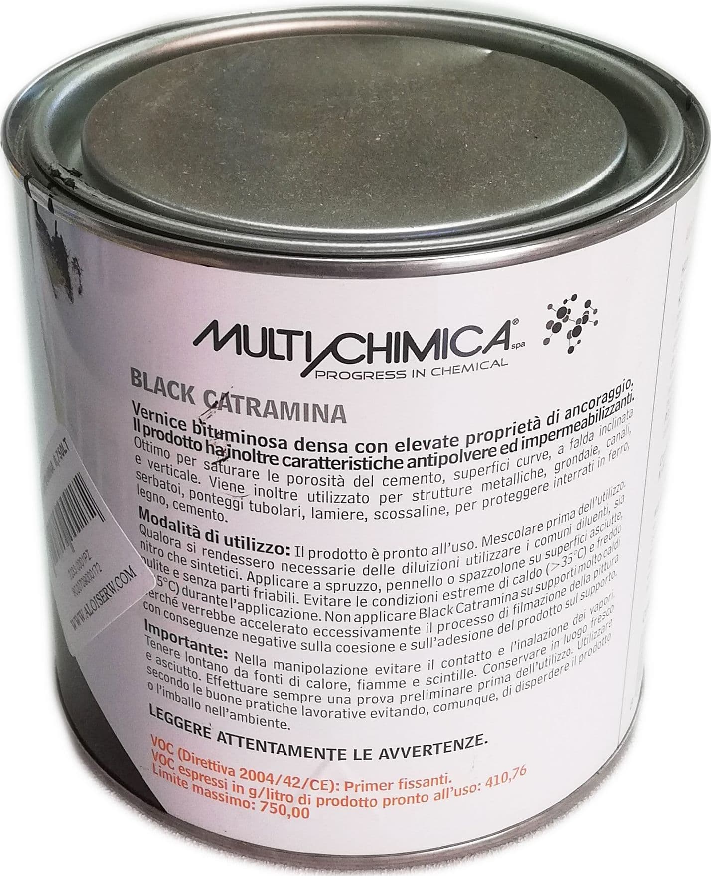 Multichimica Black Catramina 750ml ancorante vernice bituminosa densa - 2