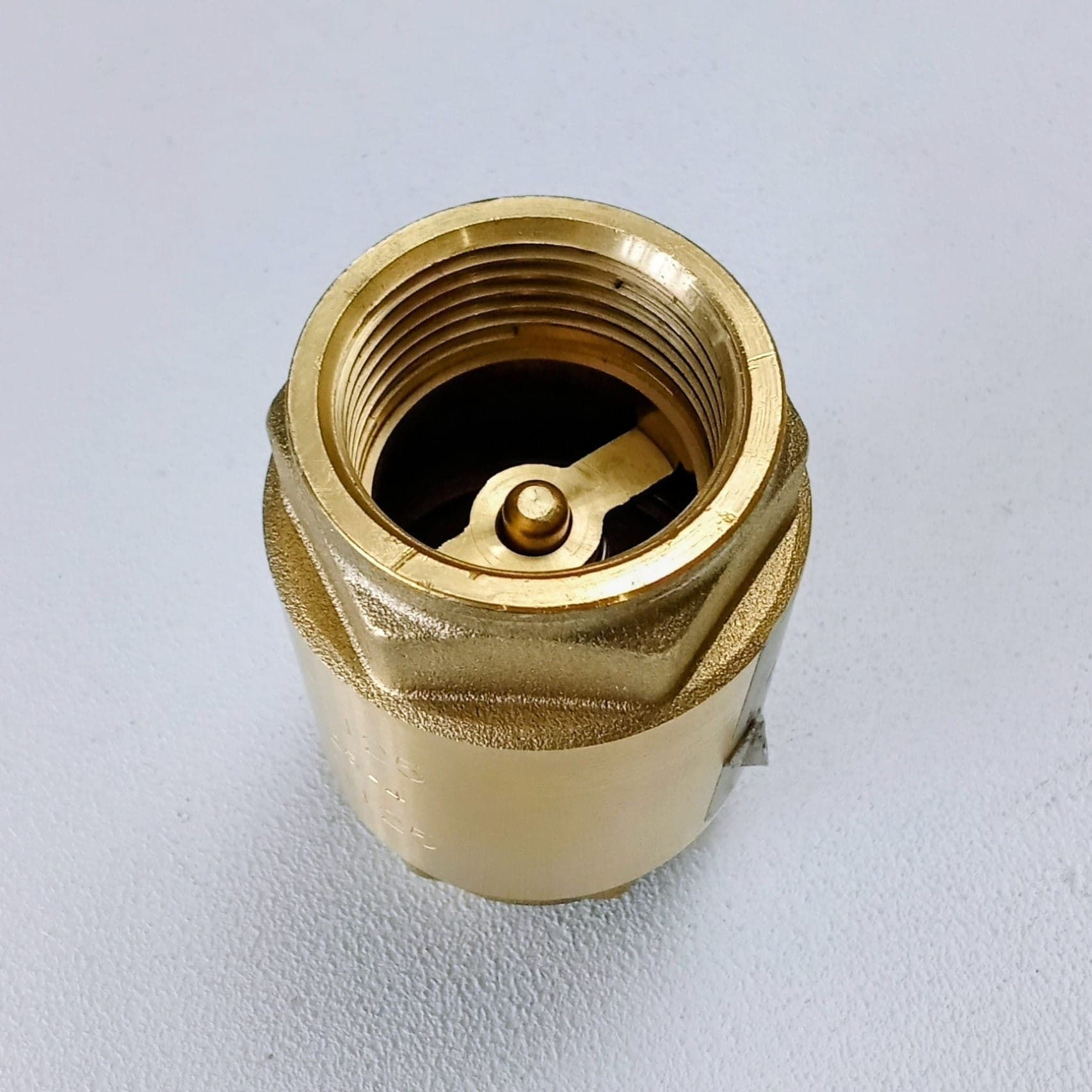 Valvola di ritegno Europa FF in ottone da 3/4" otturatore in ottone - 4