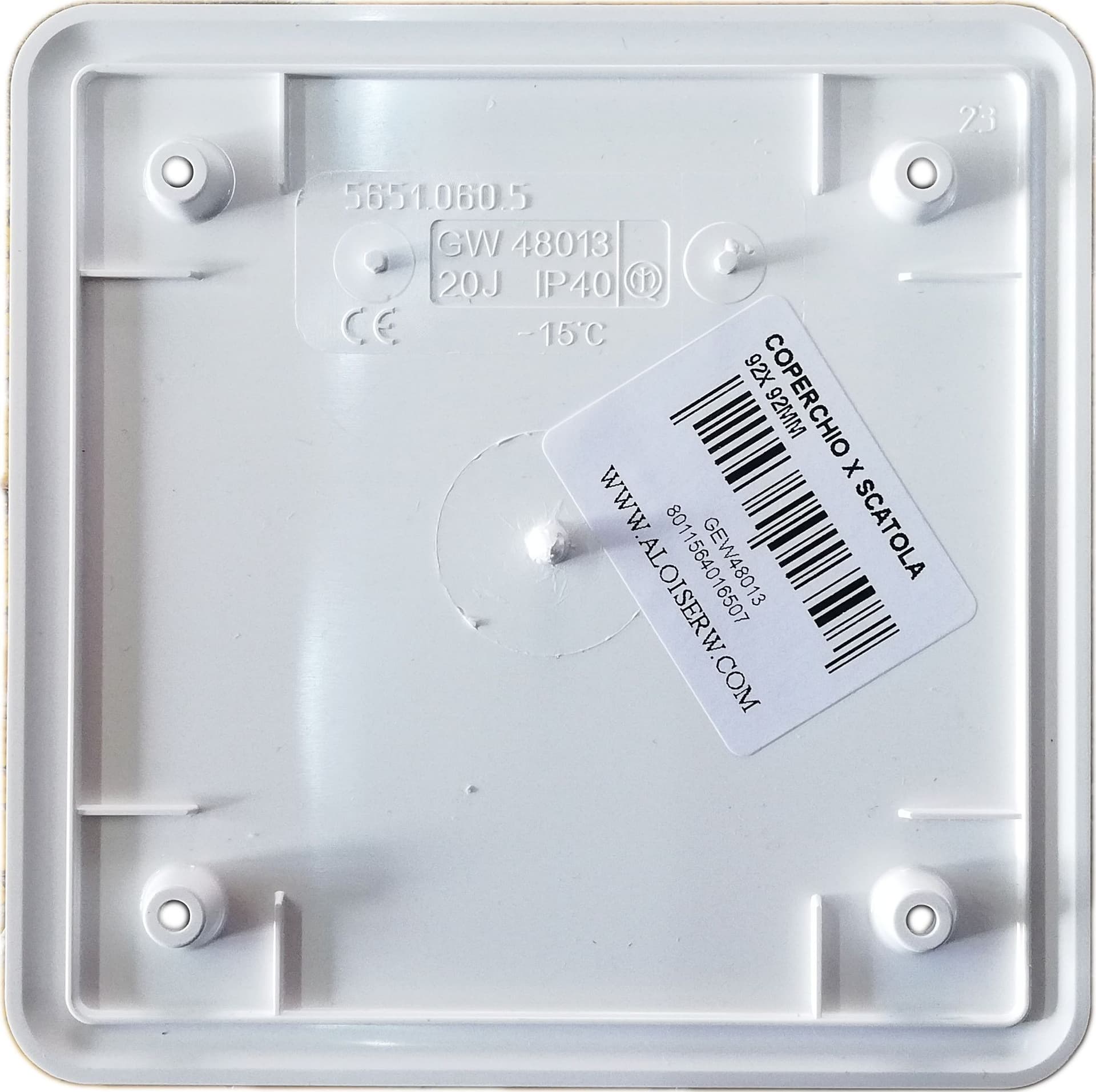 Coperchio bianco copriscatola per scatola Gewiss - 2