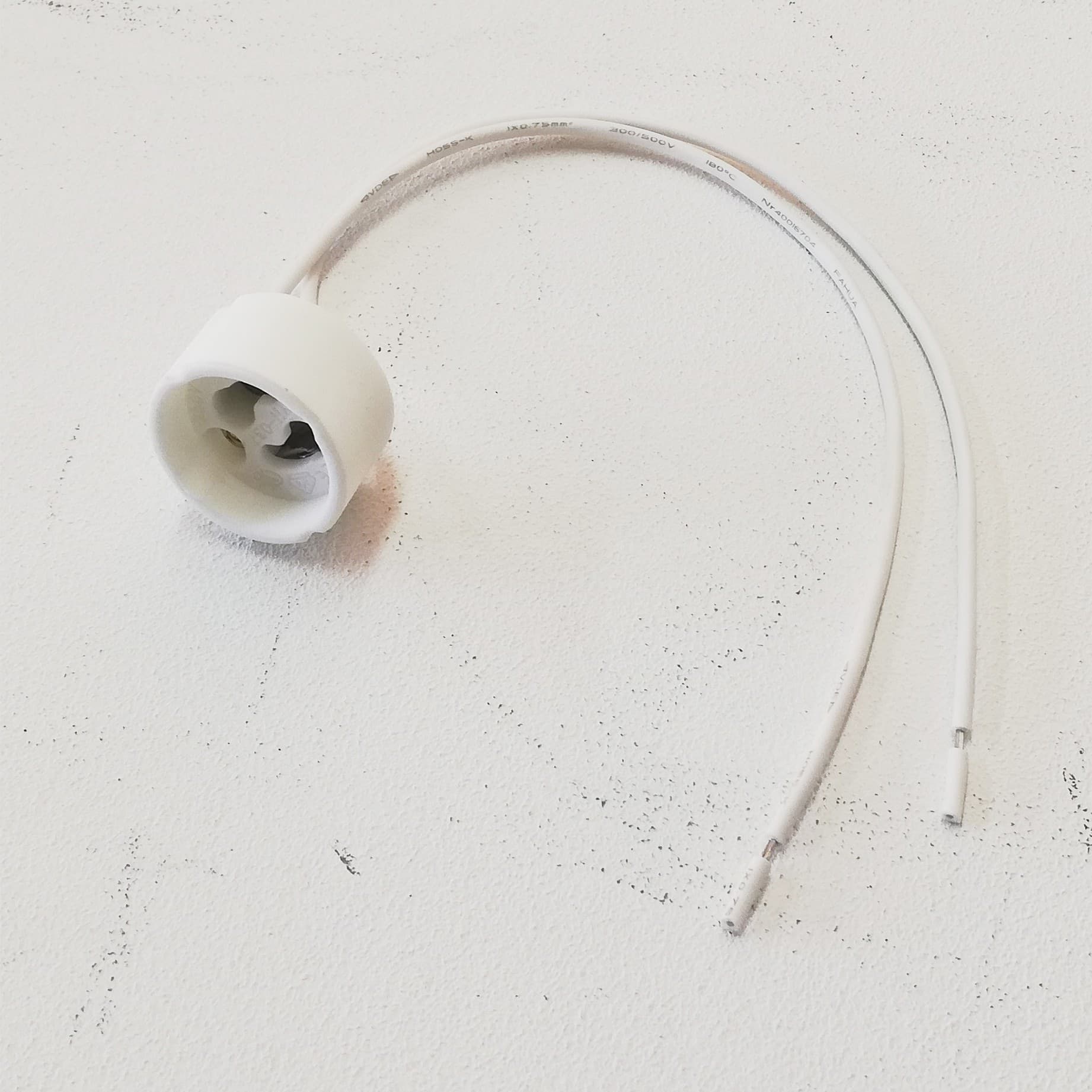 Portalampada in ceramica attacco GU10 - 2