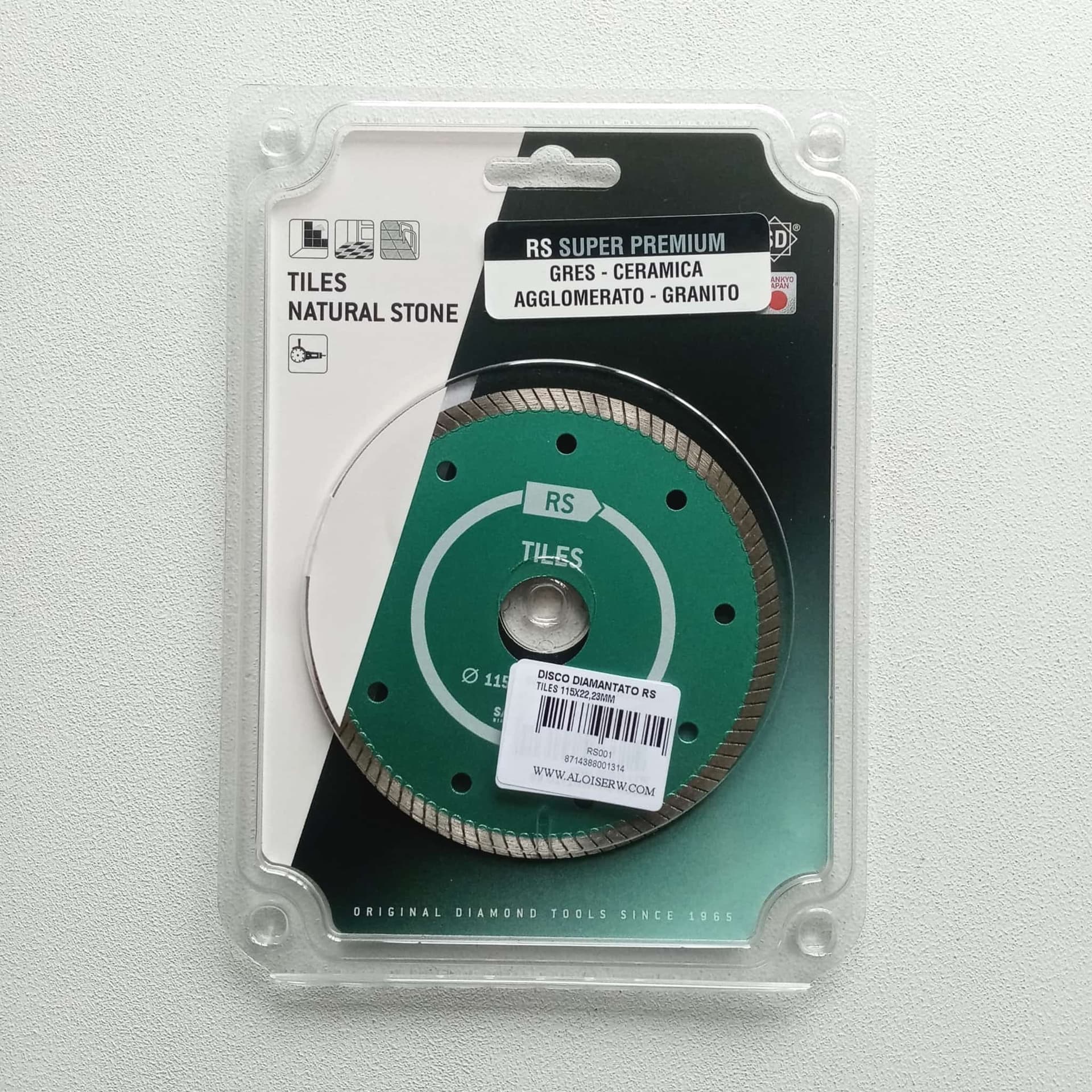 Sankyo RS 115mm disco diamantato universale per taglio piastrelle agglomerato granito - 5