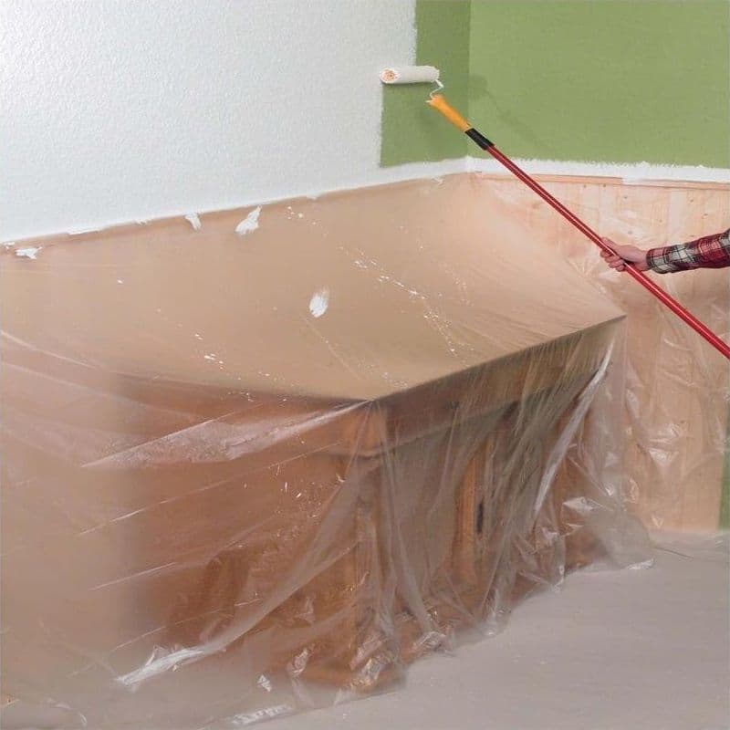 Telo in pvc 210cm x 20mt con nastro adesivo - 2