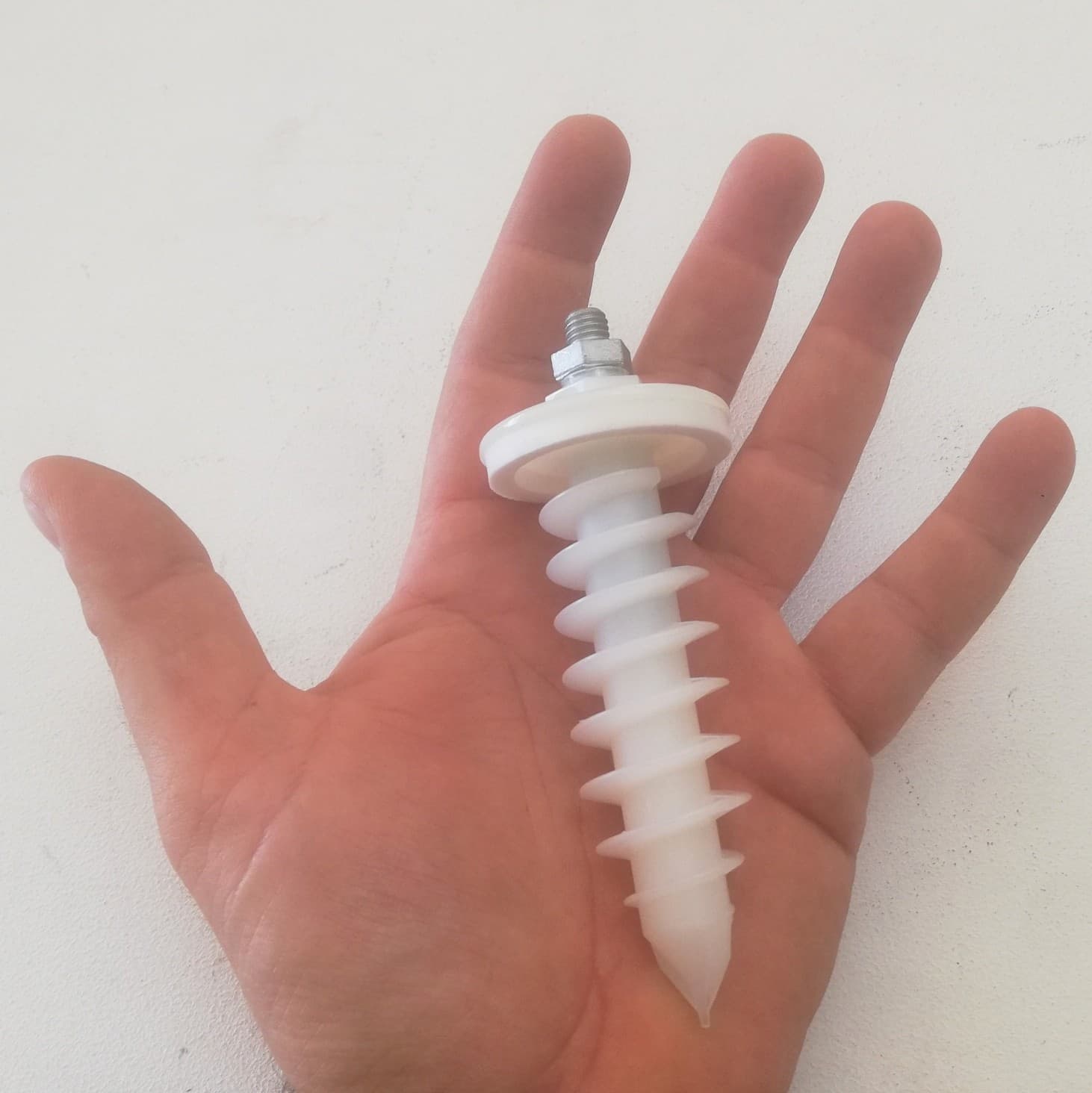 Tassello autoforante in nylon per pannelli isolanti con collare e vite TE - 5