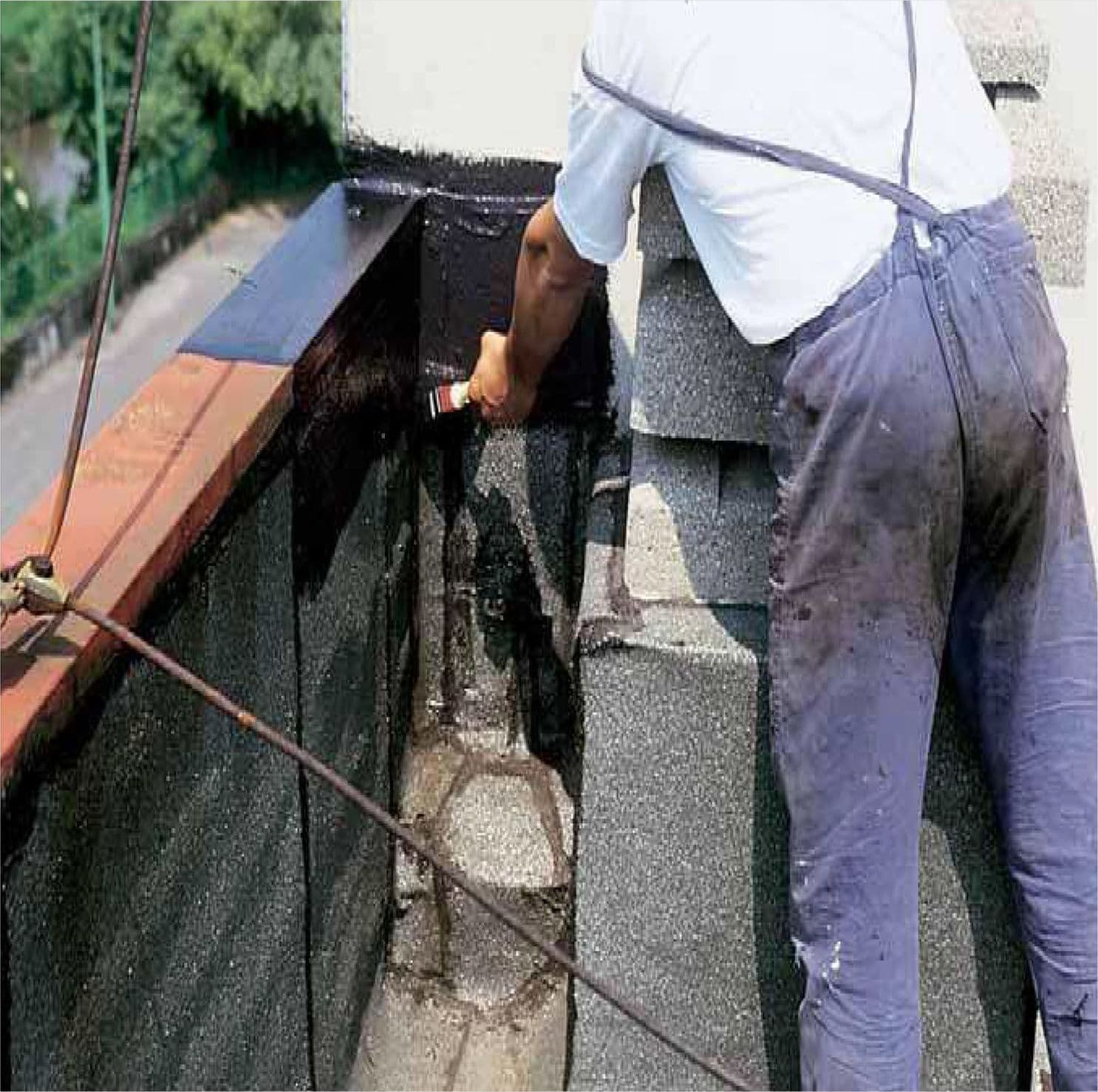 Ecolastik 20kg guaina liquida elastomerica bituminosa perfetta impermeabilità - 3
