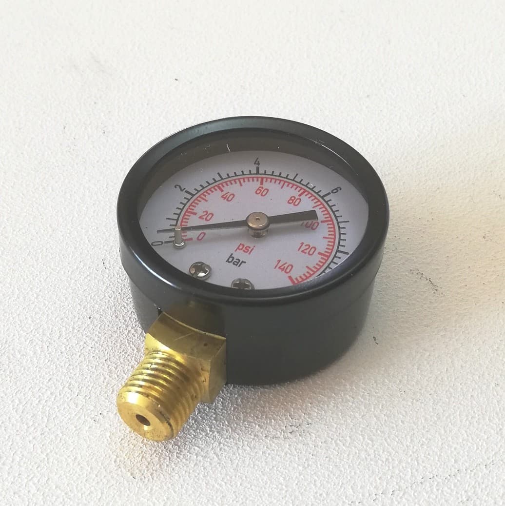 Manometro autoclave attacco 1/4 portata 0-10 bar - 5