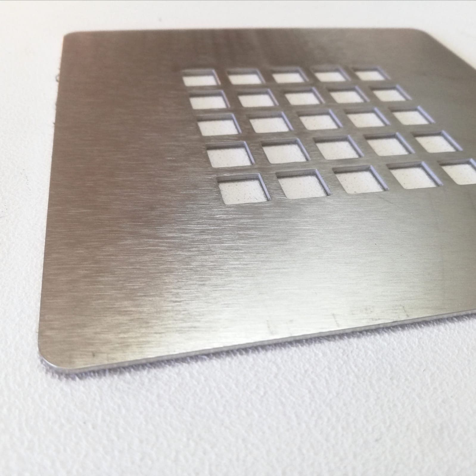 Griglia inox 125x125mm per piletta piatto doccia ultraflat - 4