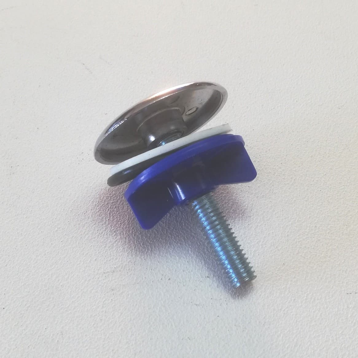 Tappo copriforo 47mm per lavabo bidet in ottone cromato - 2