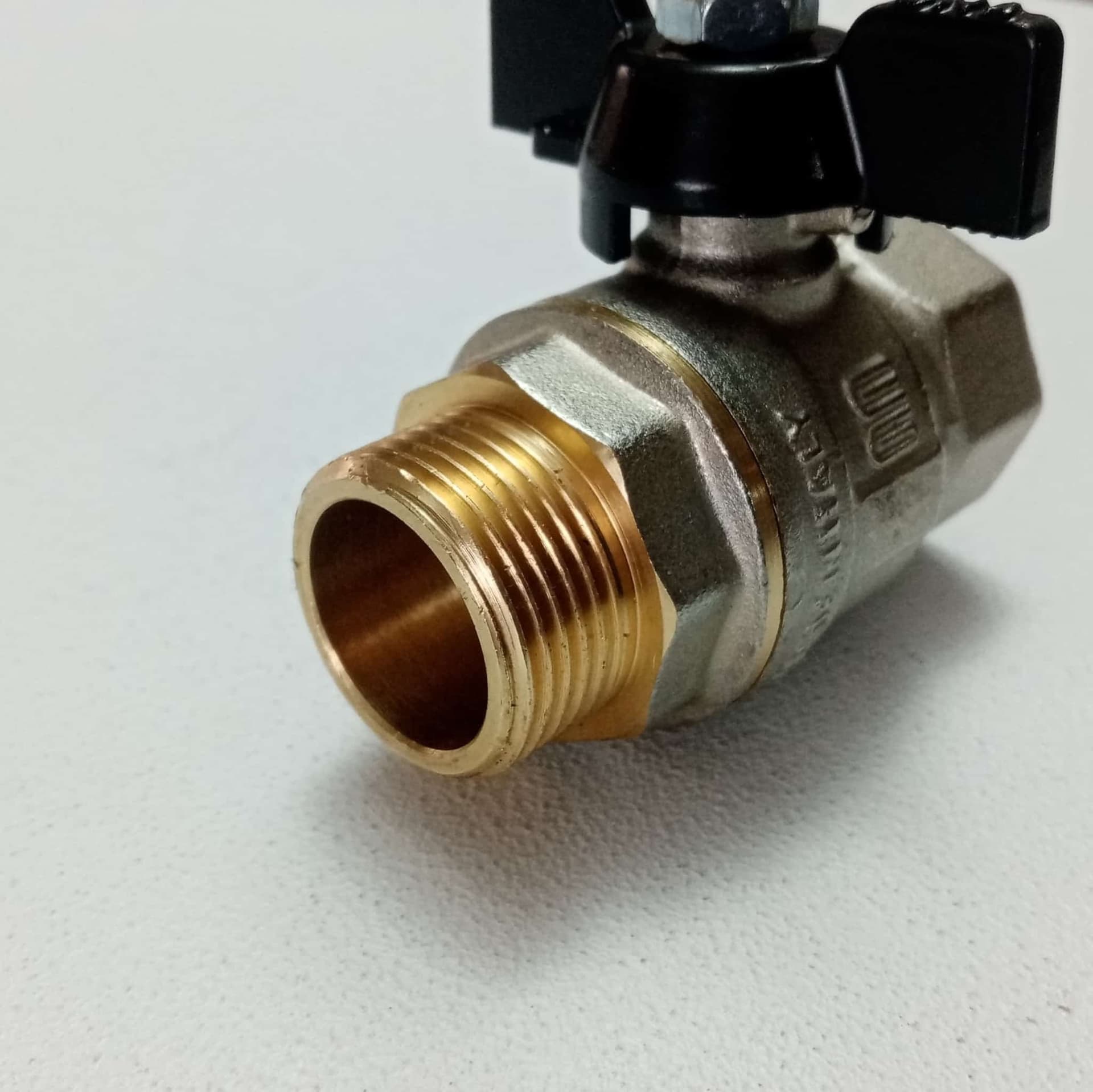 Enolgas valvola sfera saracinesca 3/4" MF leva corta nera - 3