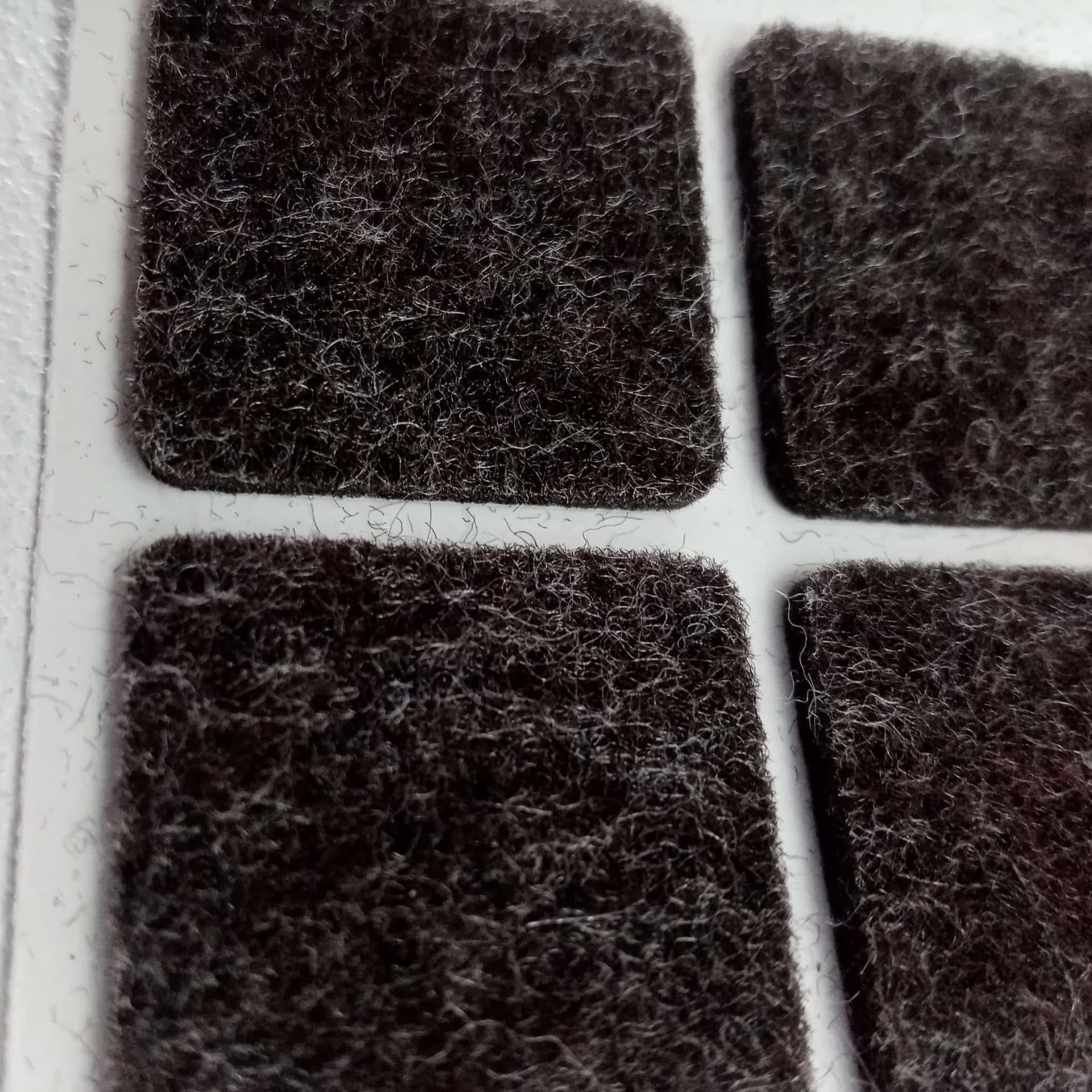 Feltrini marroni adesivi da 30x30mm - 5 blister da 6pz per mobili porte sedie tavoli - 4