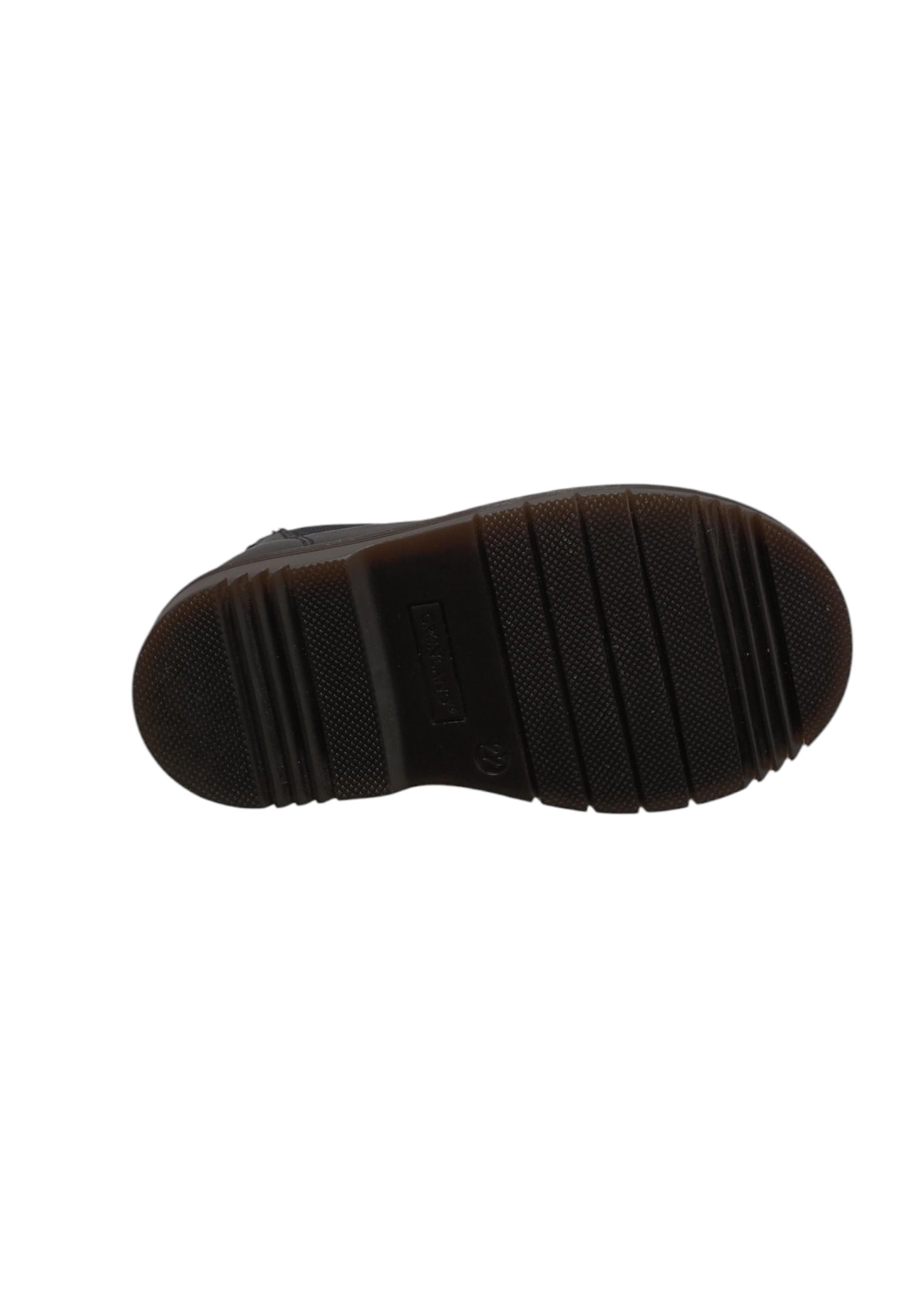 Stivaletti bambino Grunland Junior Nill nero pelle - Anfibi con zip laterale - 5