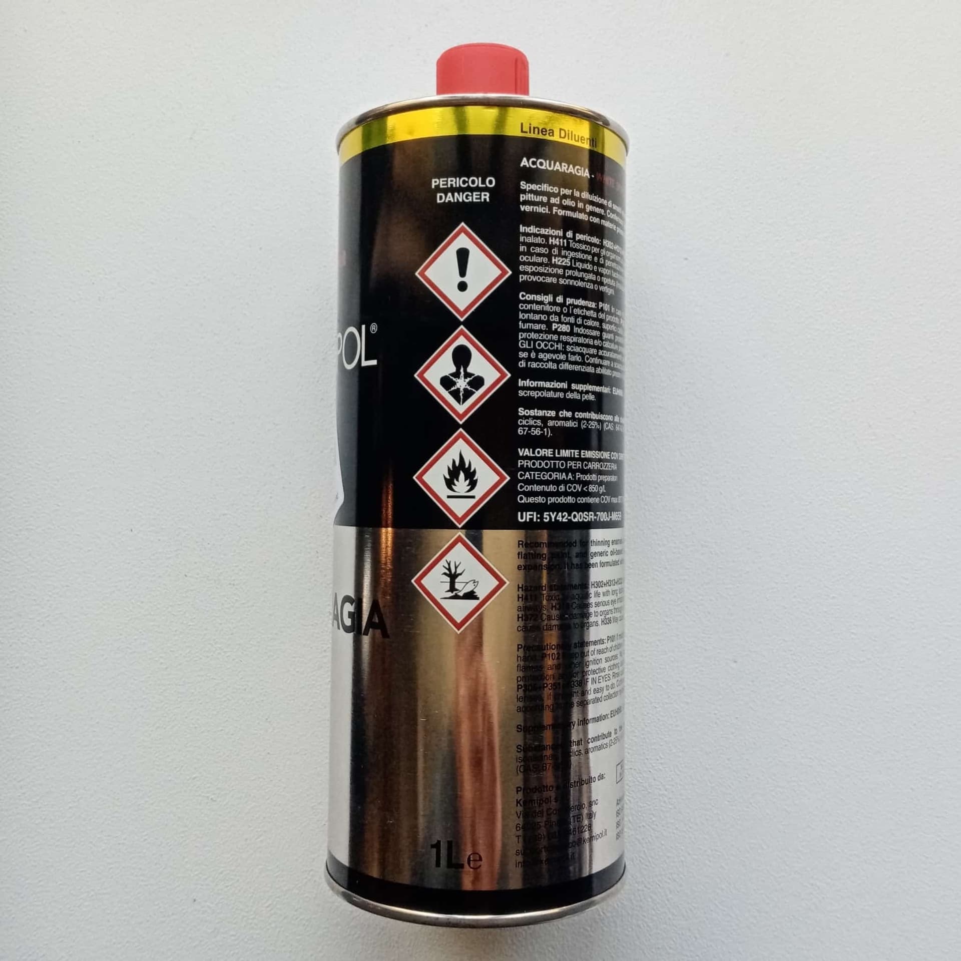 Kemipol 1lt acquaragia per diluizione vernici - antiruggini - pitture ad olio - 3